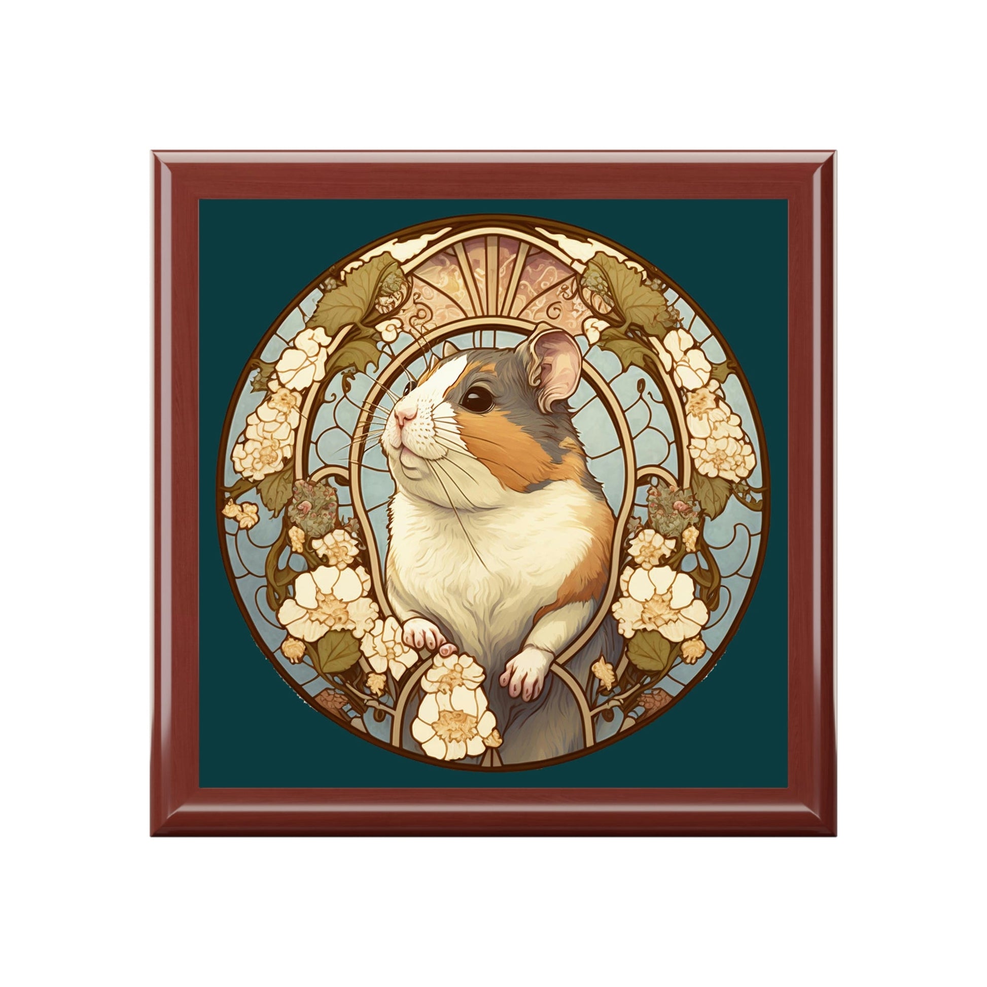 Art Nouveau Hamster Jewelry Box