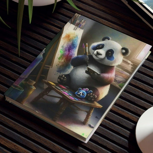 Artist Panda Hard Backed Journal