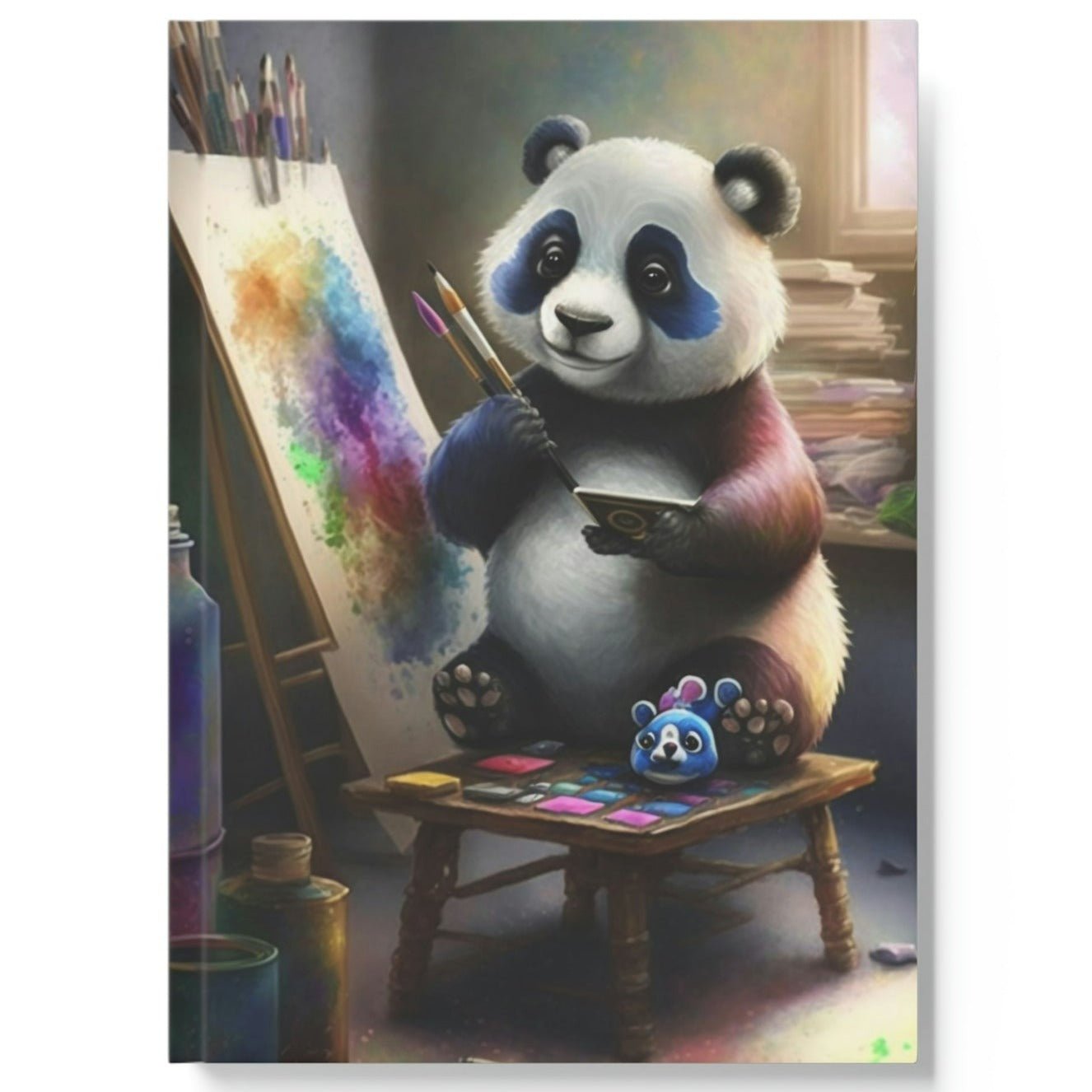 Artist Panda Hard Backed Journal