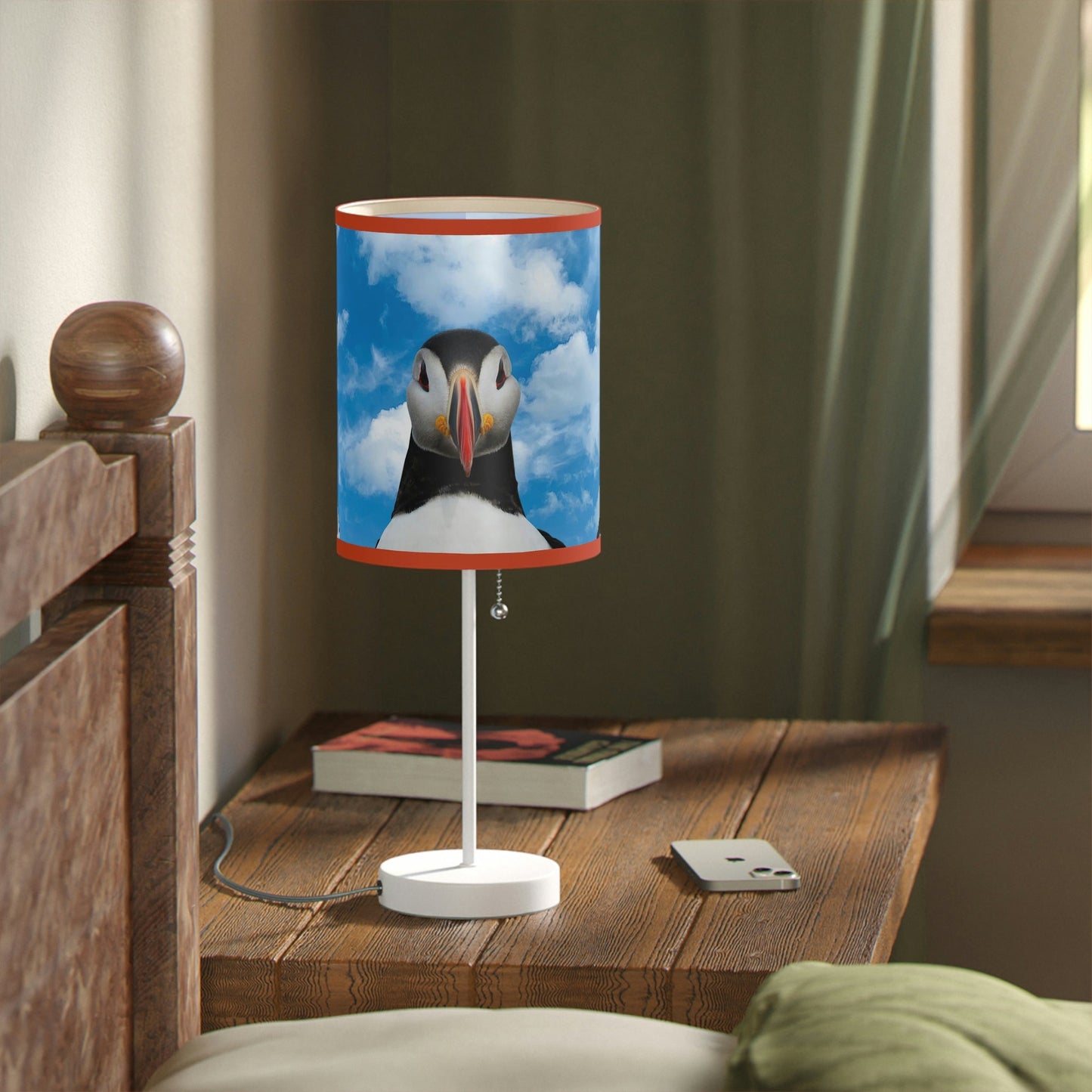 Atlantic Puffin Lamp on a Stand, US|CA plug