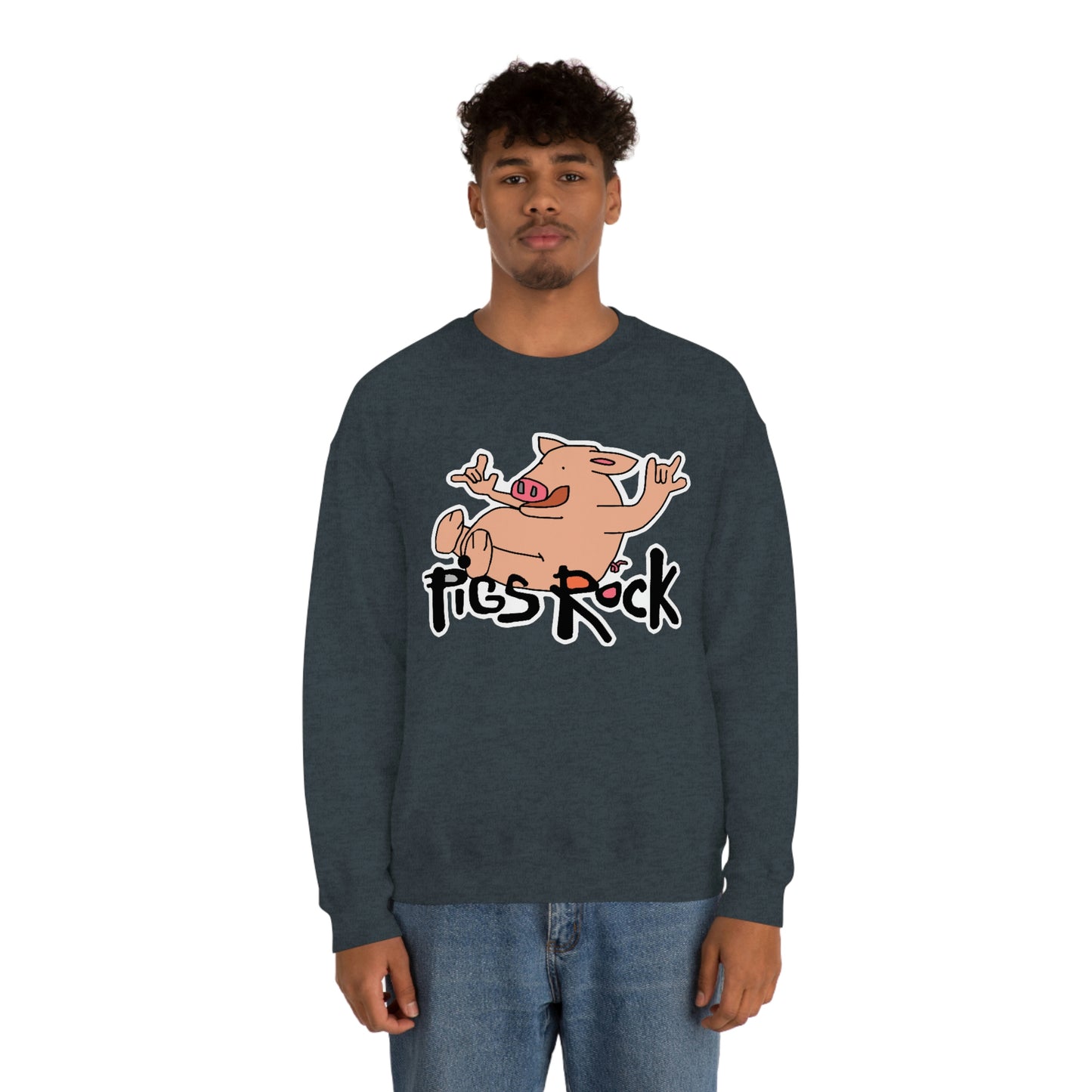 Pigs Rock Unisex Heavy Blend Crewneck Sweatshirt