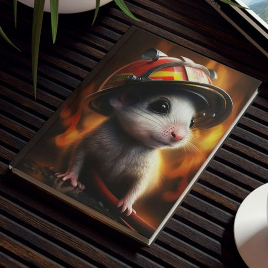 Baby Fireman Mouse Hard Backed Journal