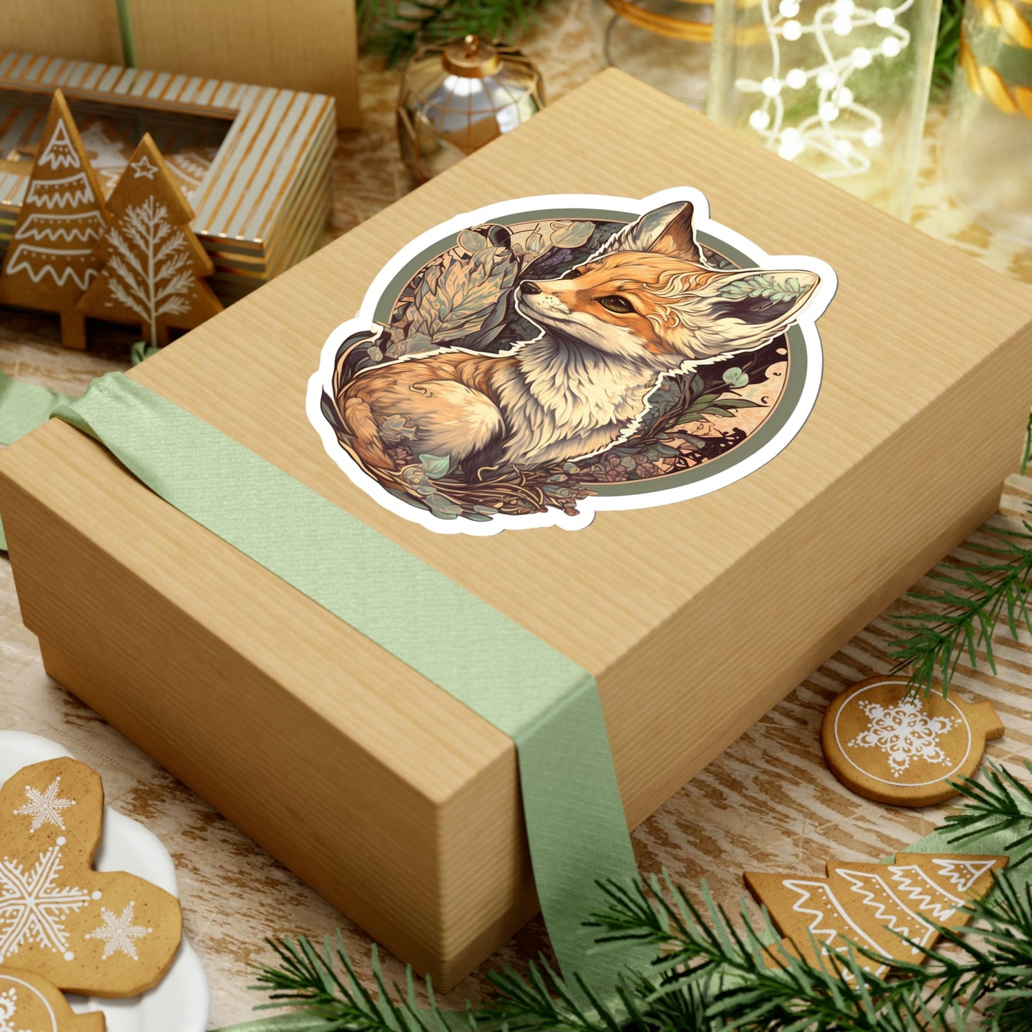 Baby Fox III Kiss-Cut Stickers