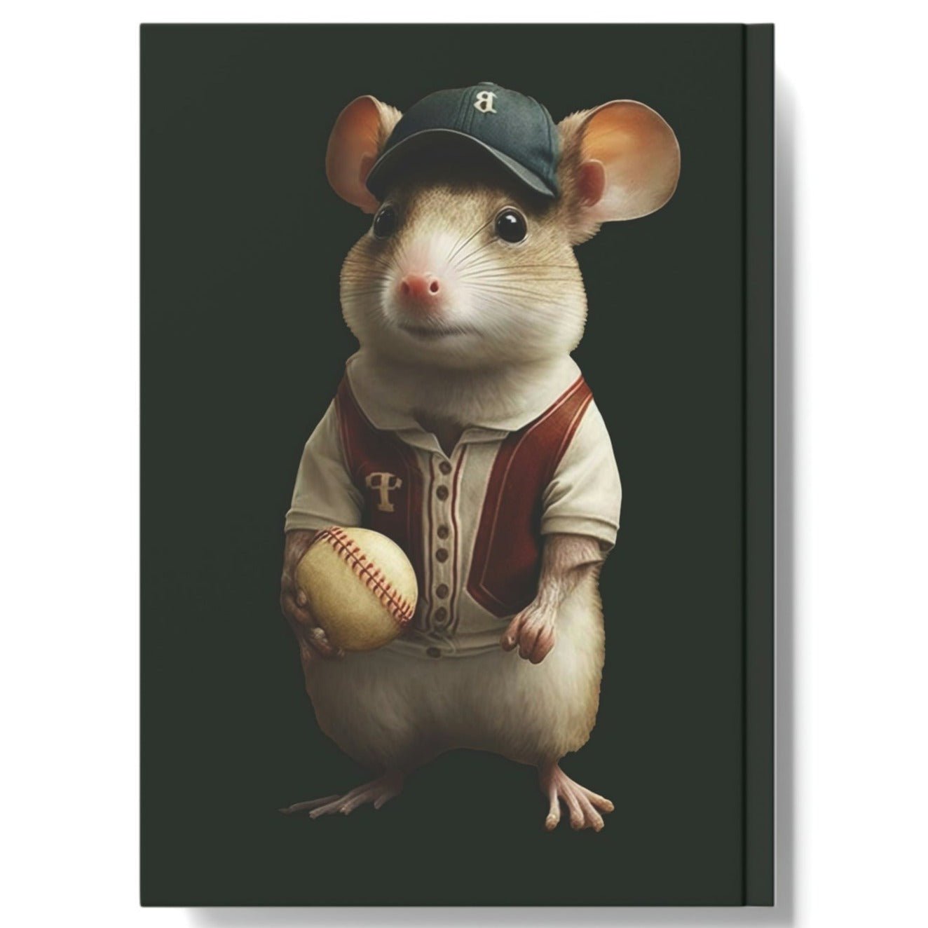 Baseball Mouse Hard Backed Journal
