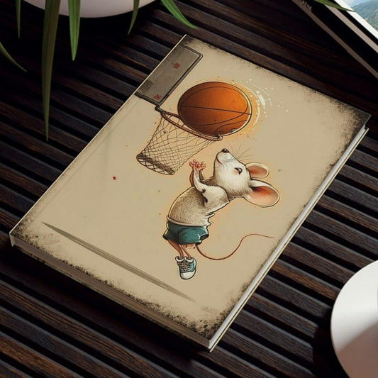 Basketball Mouse Hard Backed Journal