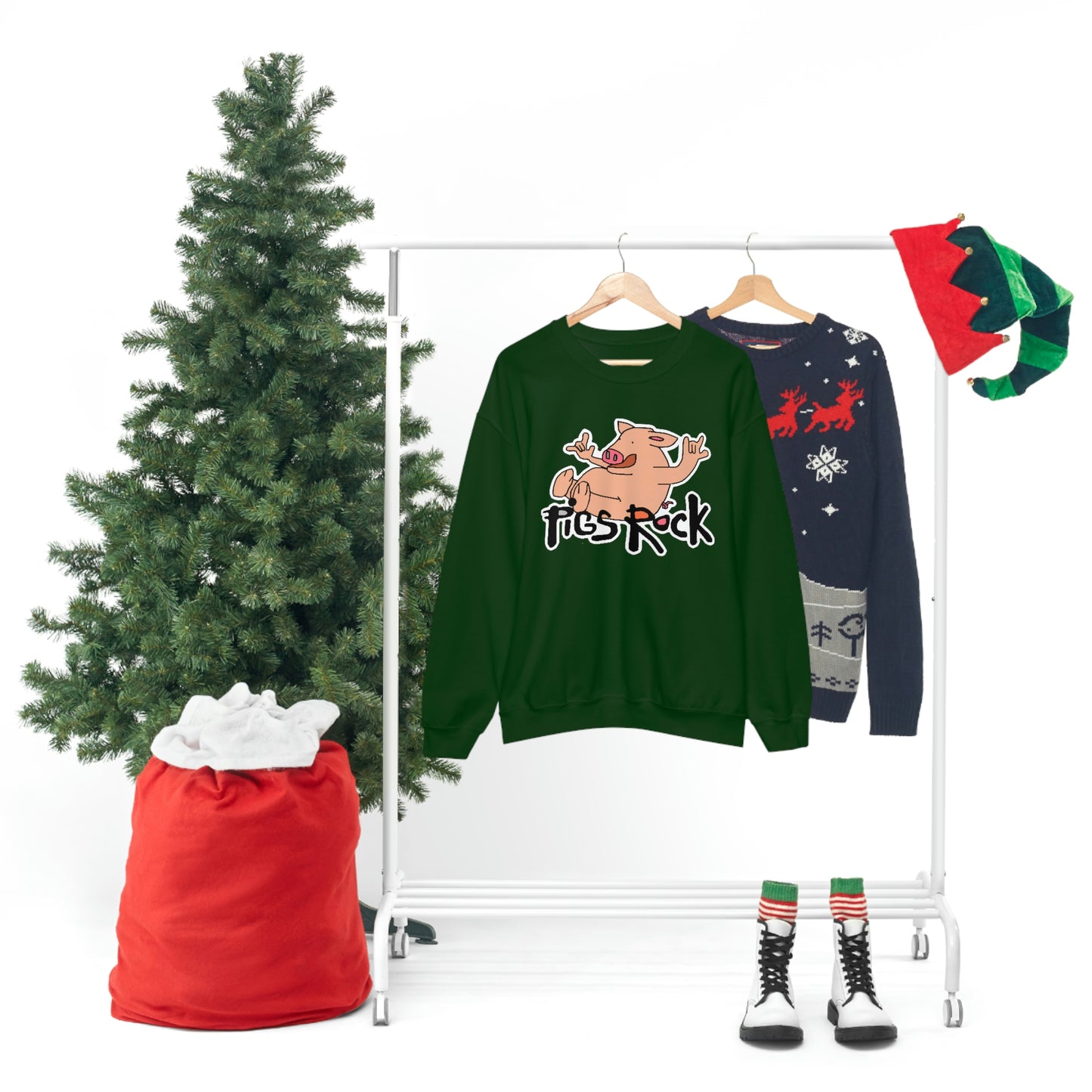 Pigs Rock Unisex Heavy Blend Crewneck Sweatshirt