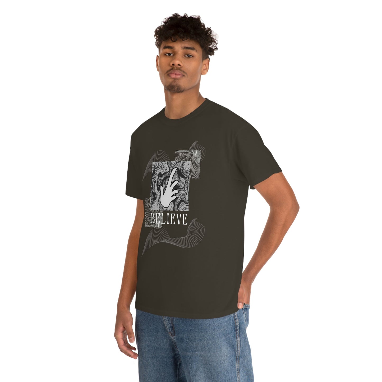 Bearded Dragon "Believe" Heavy Cotton T-Shirt