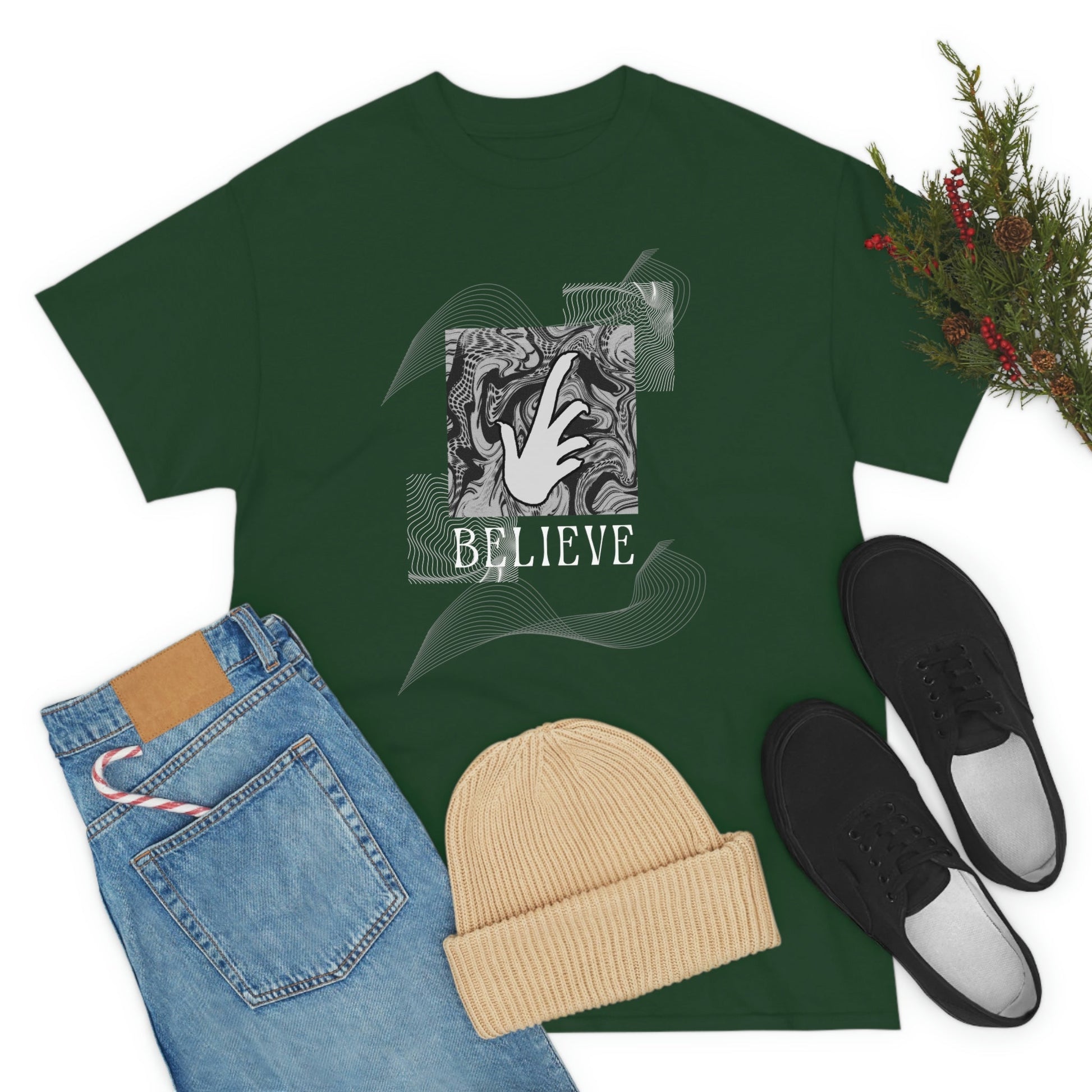 Bearded Dragon "Believe" Heavy Cotton T-Shirt