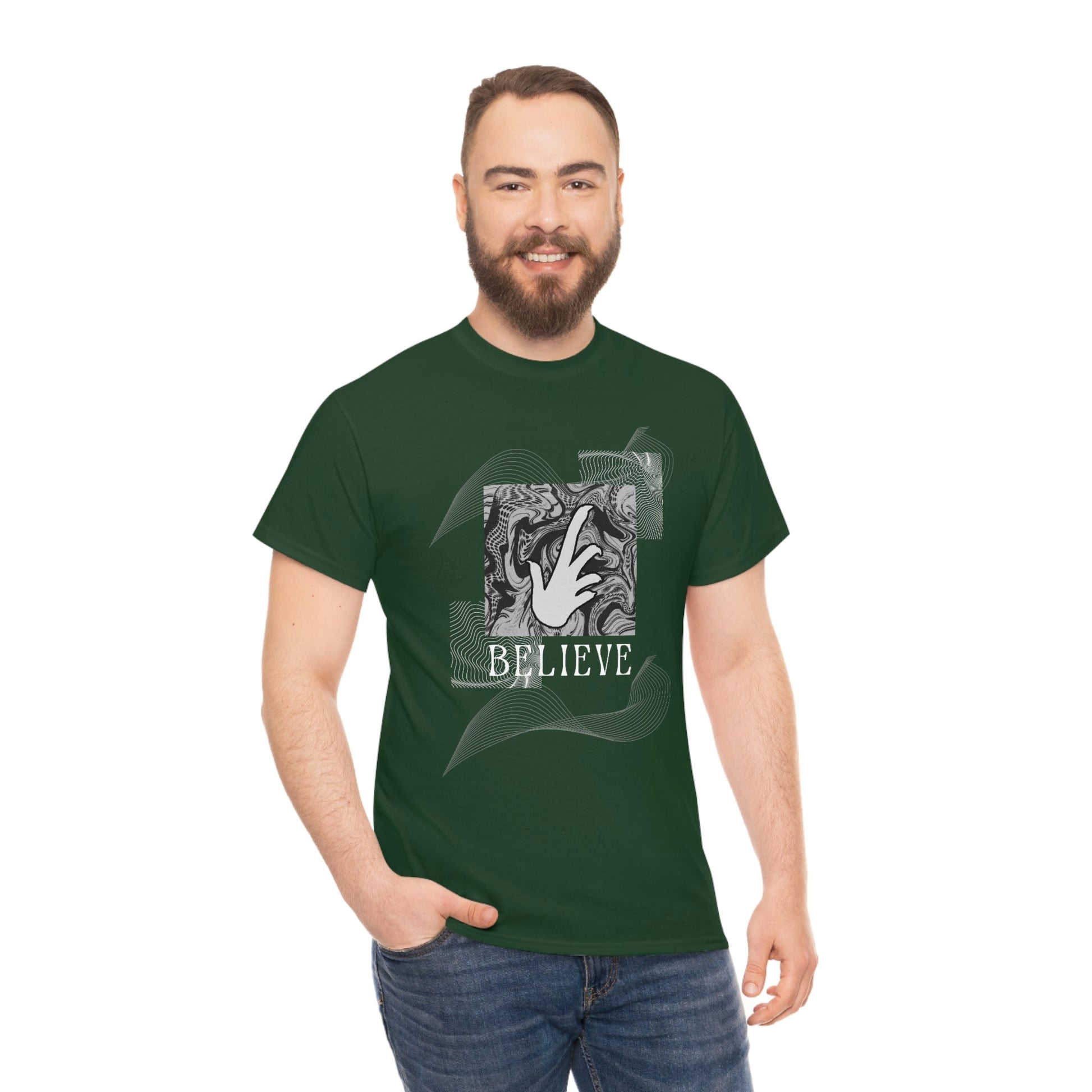 Bearded Dragon "Believe" Heavy Cotton T-Shirt