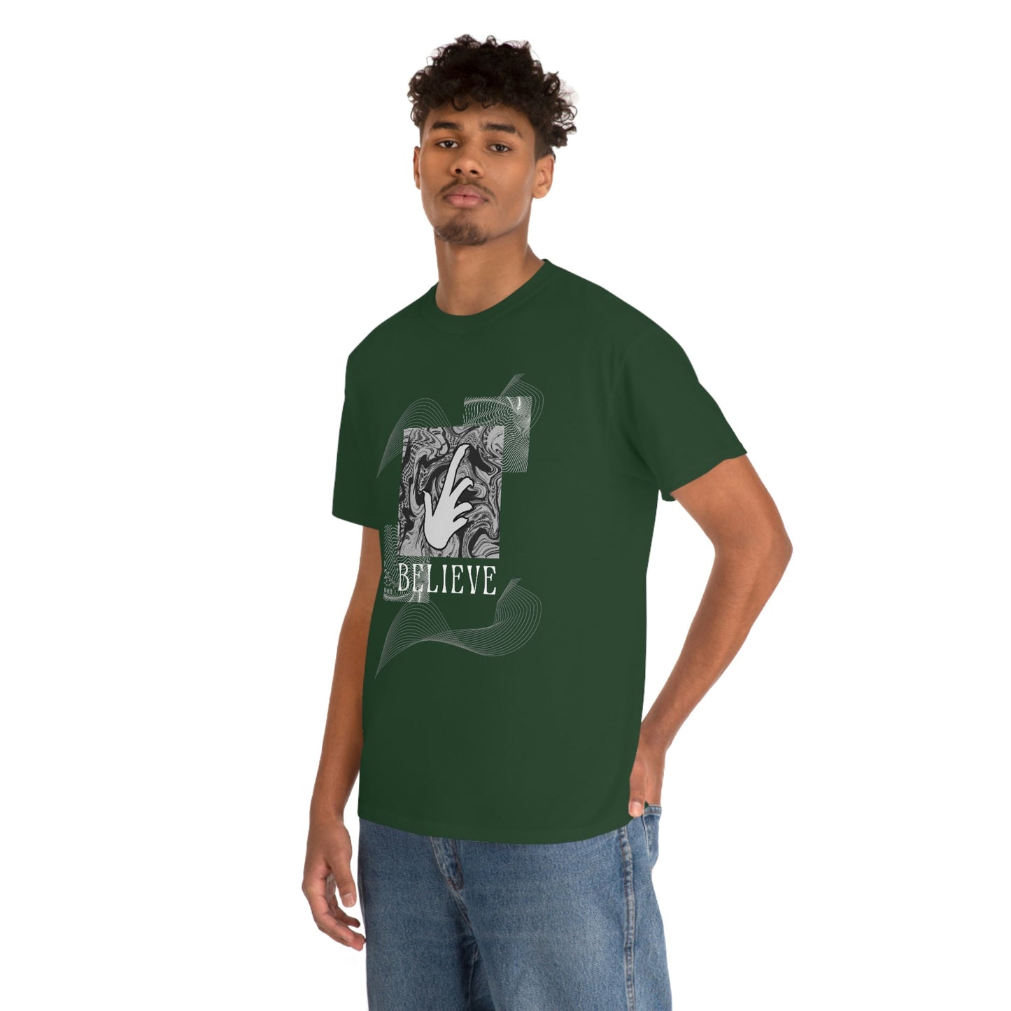 Bearded Dragon "Believe" Heavy Cotton T-Shirt