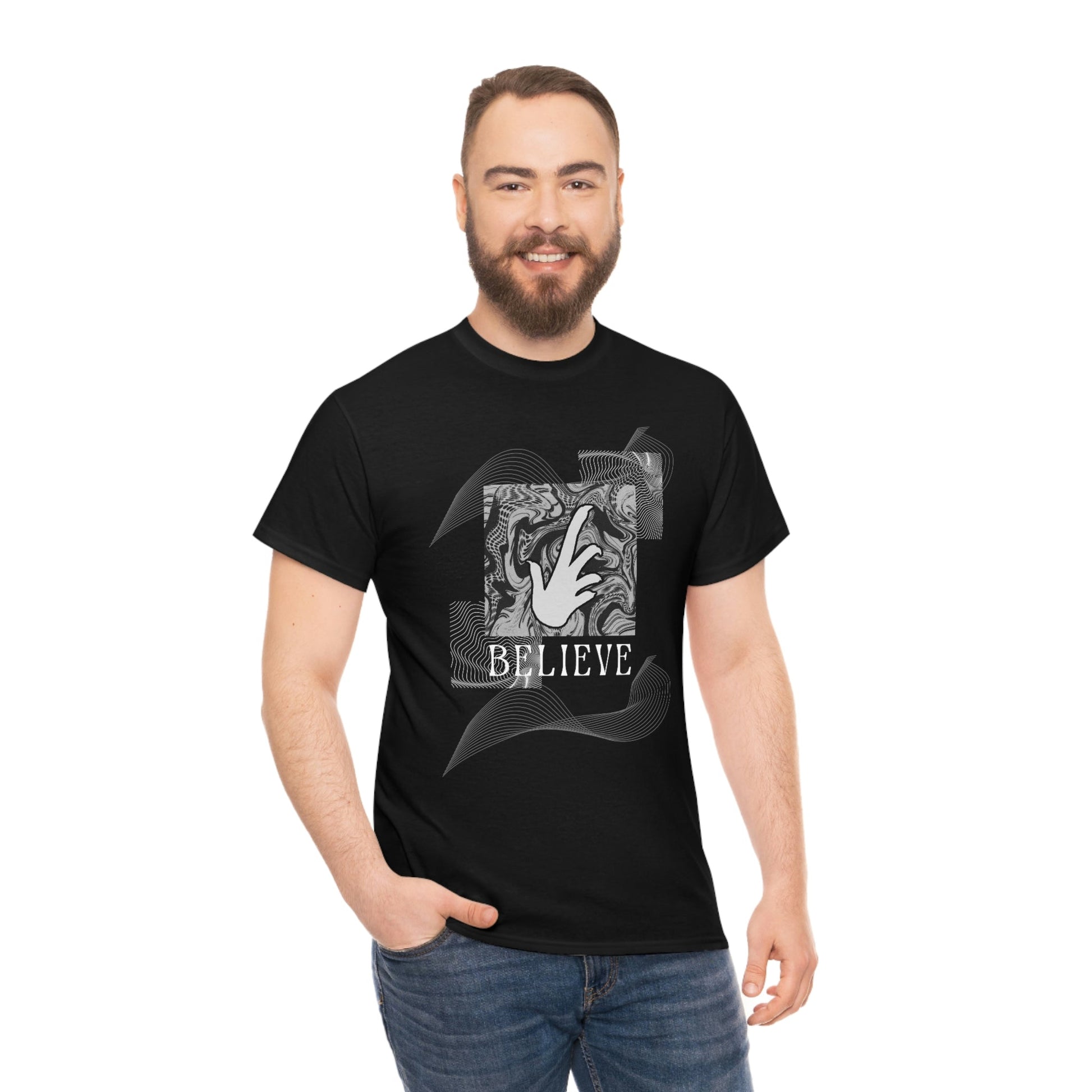 Bearded Dragon "Believe" Heavy Cotton T-Shirt