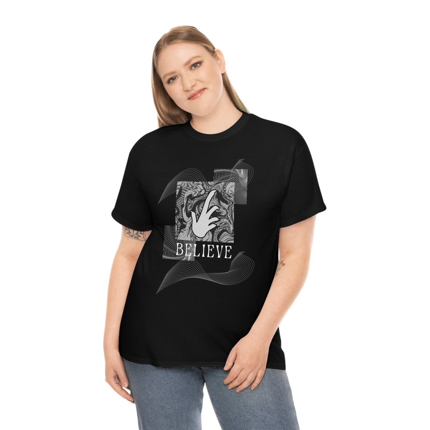 Bearded Dragon "Believe" Heavy Cotton T-Shirt