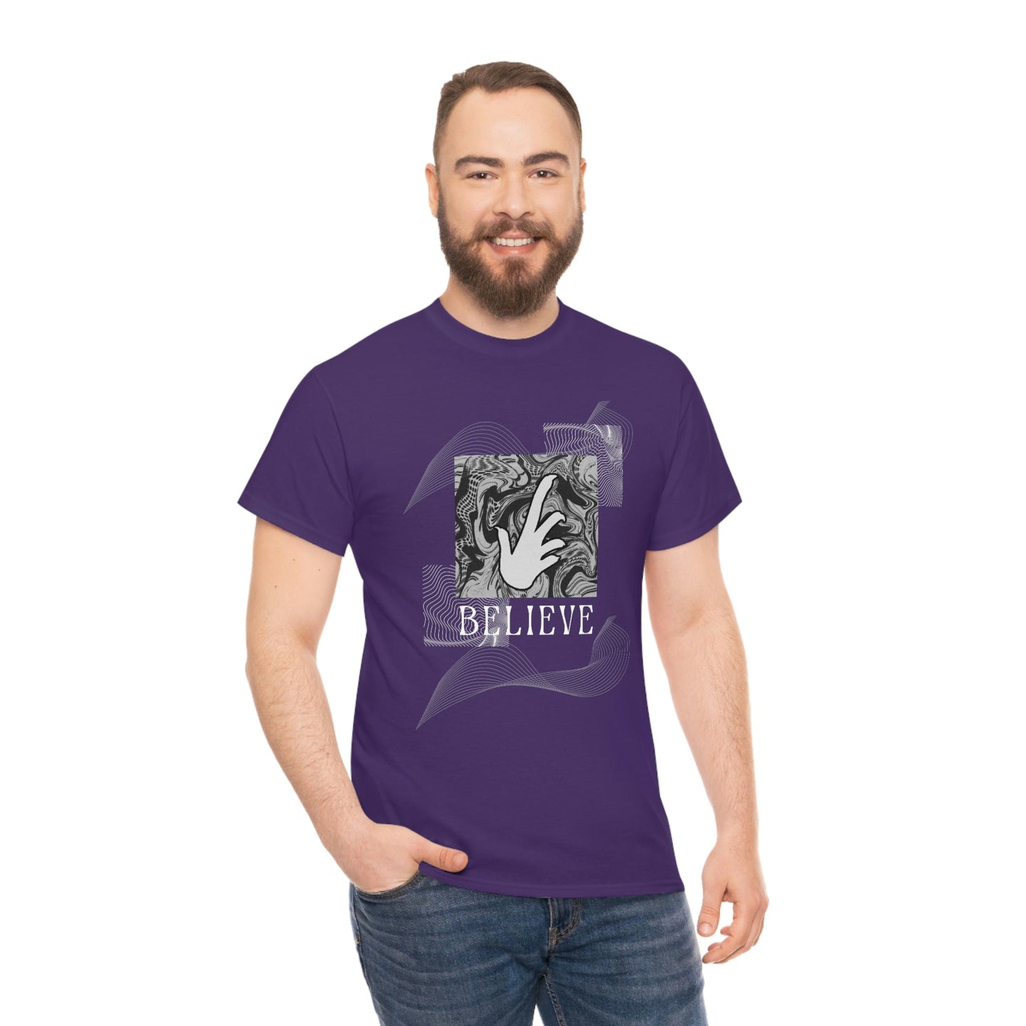 Bearded Dragon "Believe" Heavy Cotton T-Shirt