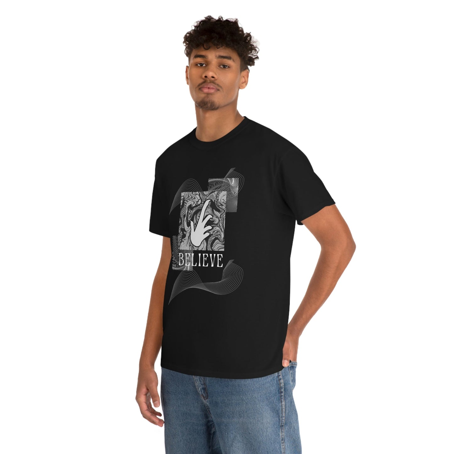 Bearded Dragon "Believe" Heavy Cotton T-Shirt