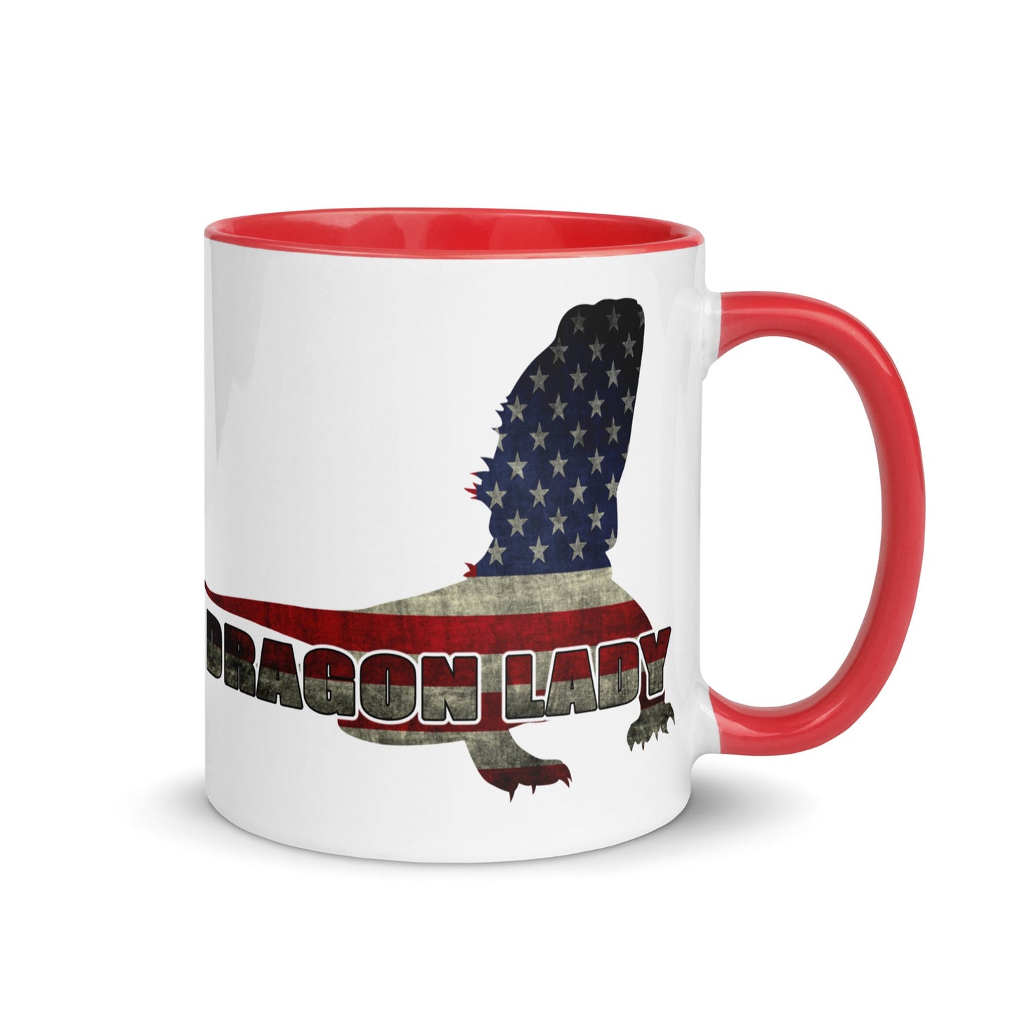 Bearded "Dragon Lady" Mug with Color Inside
