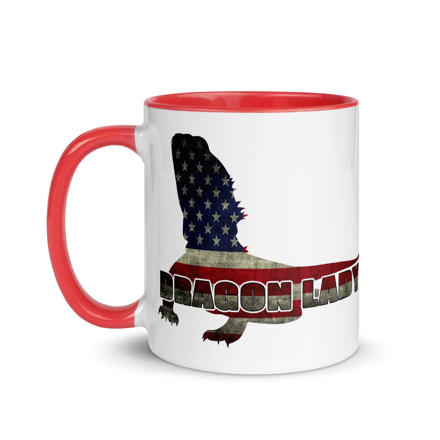 Bearded "Dragon Lady" Mug with Color Inside