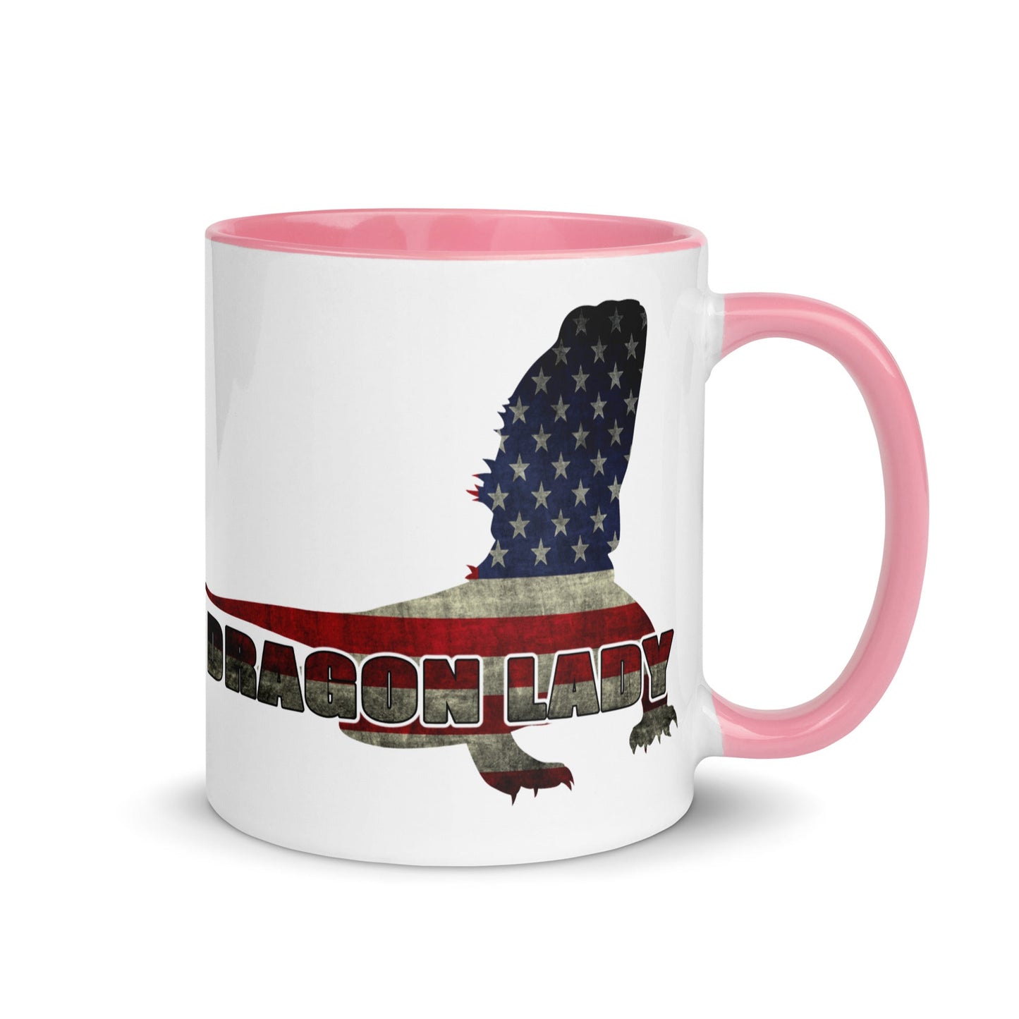 Bearded "Dragon Lady" Mug with Color Inside