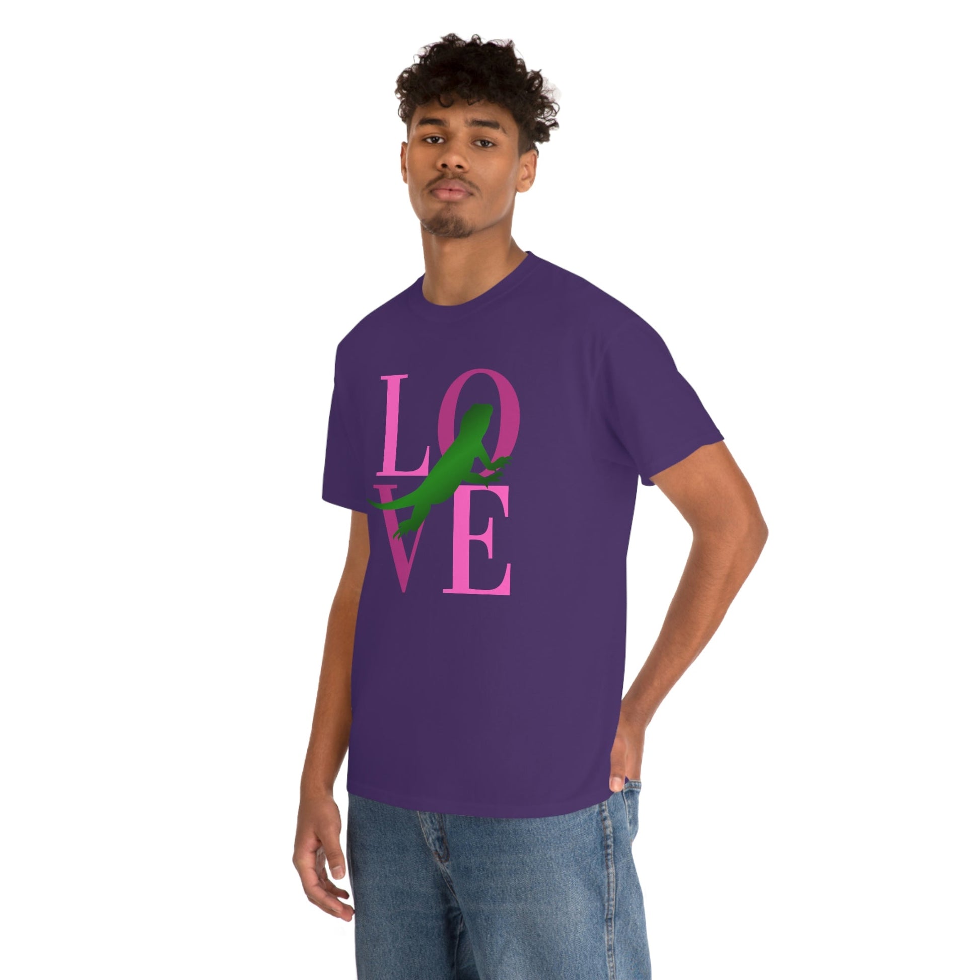 Bearded Dragon Love Heavy Cotton T-Shirt