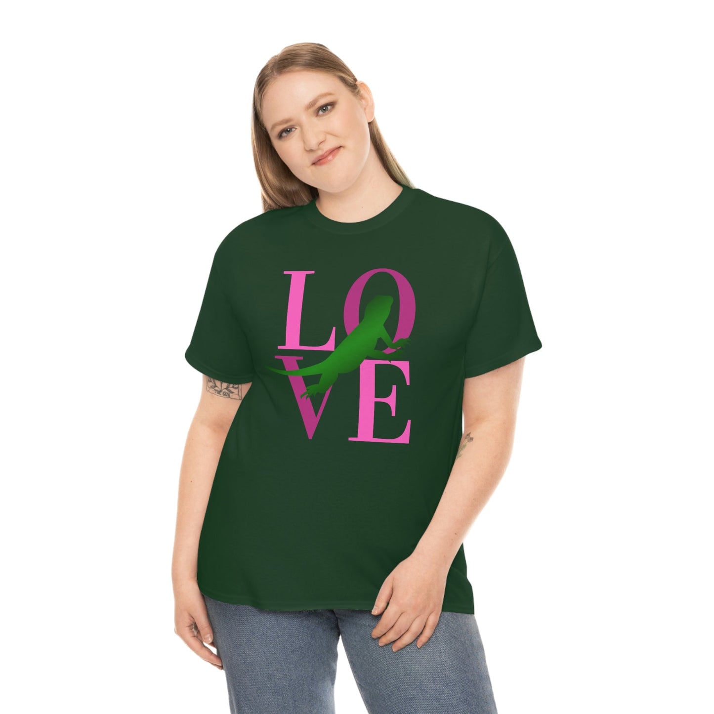Bearded Dragon Love Heavy Cotton T-Shirt