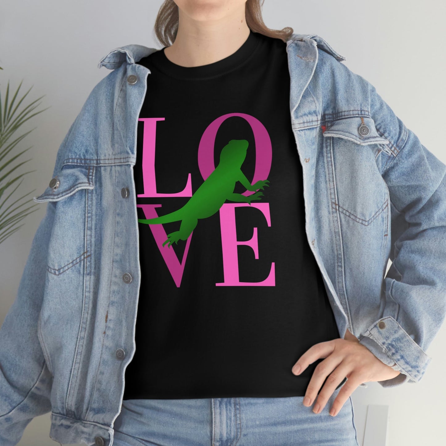 Bearded Dragon Love Heavy Cotton T-Shirt