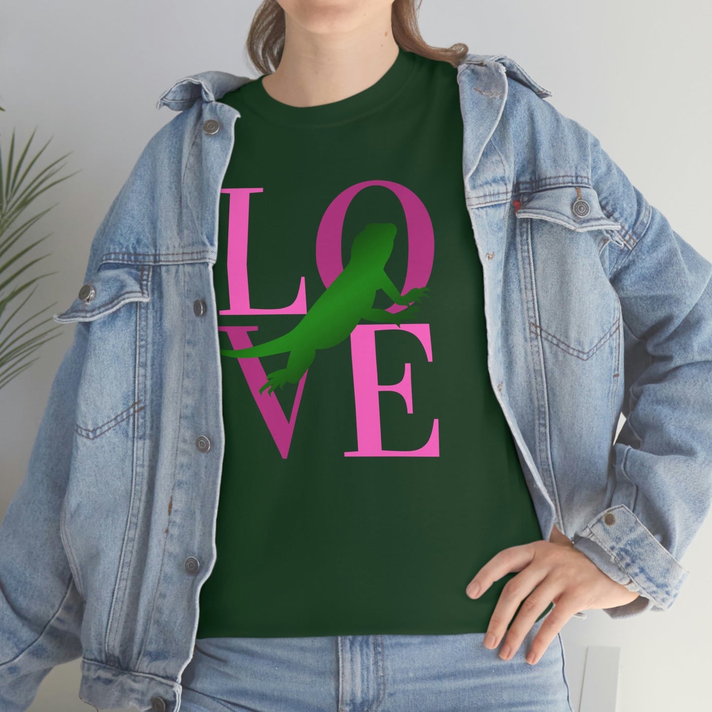 Bearded Dragon Love Heavy Cotton T-Shirt