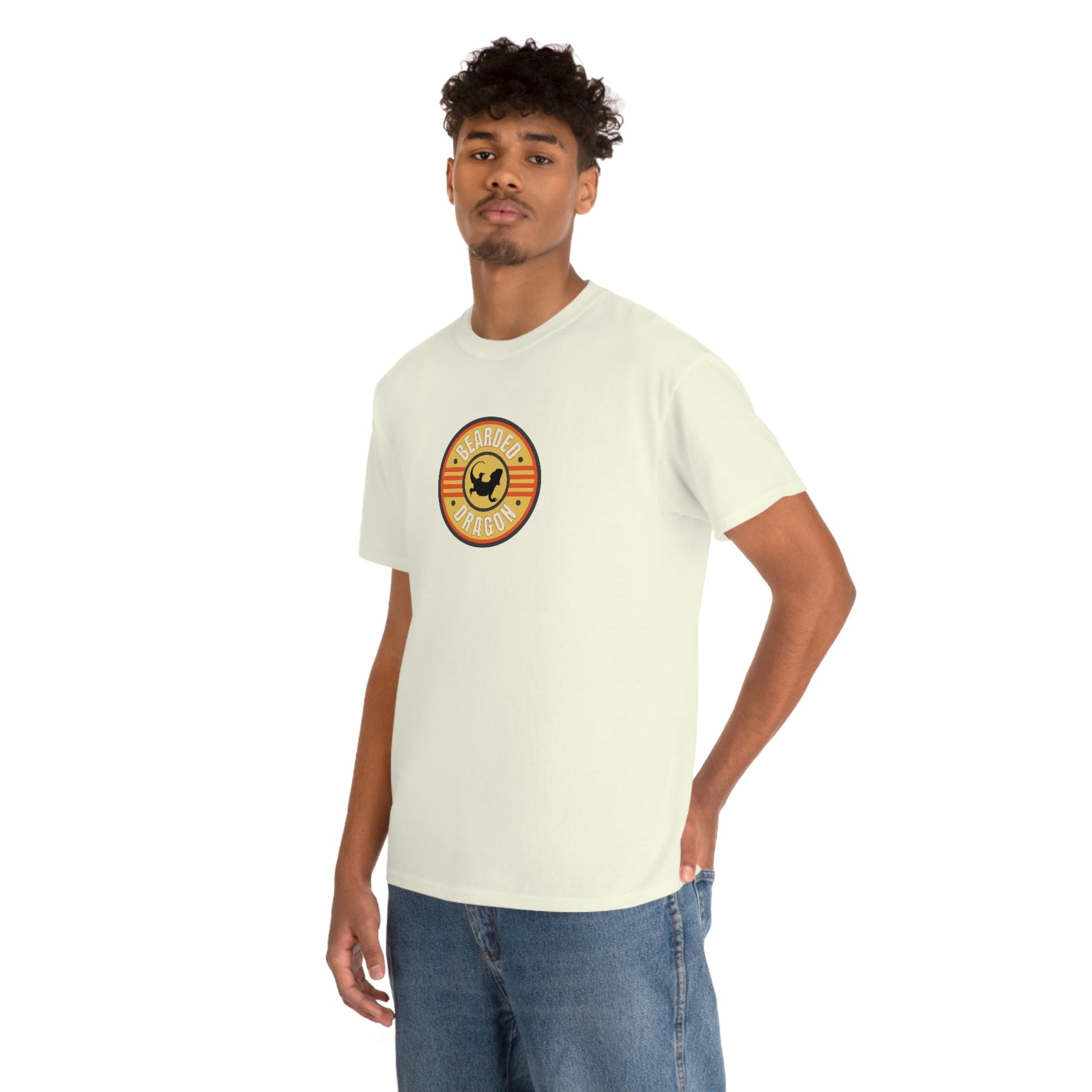 Bearded Dragon Patch Heavy Cotton T-Shirt