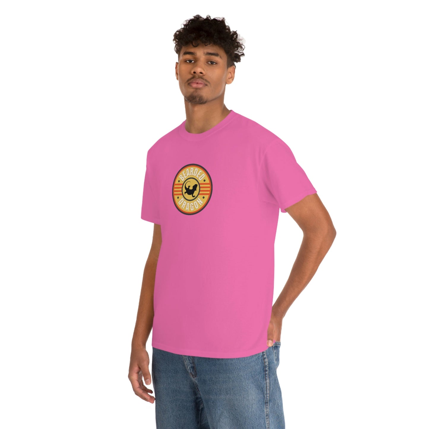 Bearded Dragon Patch Heavy Cotton T-Shirt