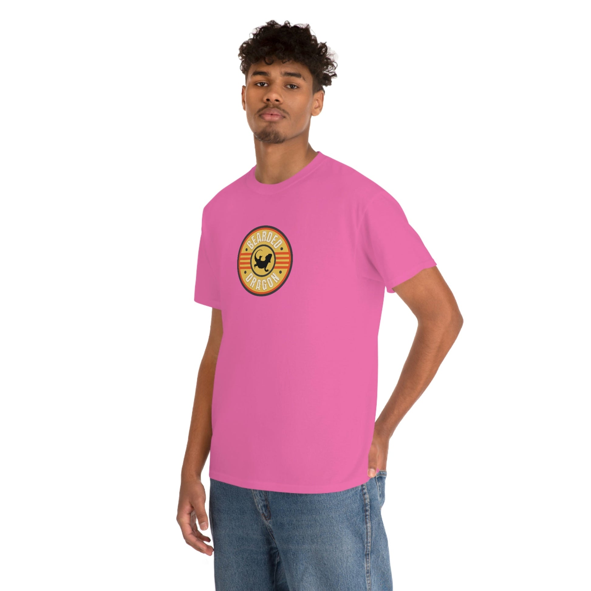 Bearded Dragon Patch Heavy Cotton T-Shirt