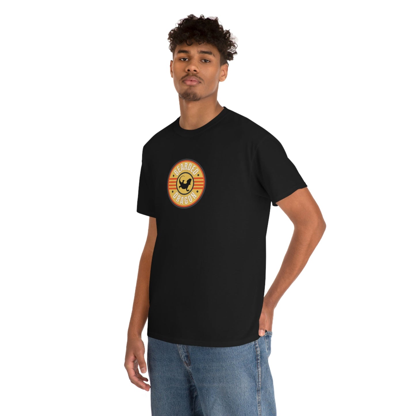 Bearded Dragon Patch Heavy Cotton T-Shirt