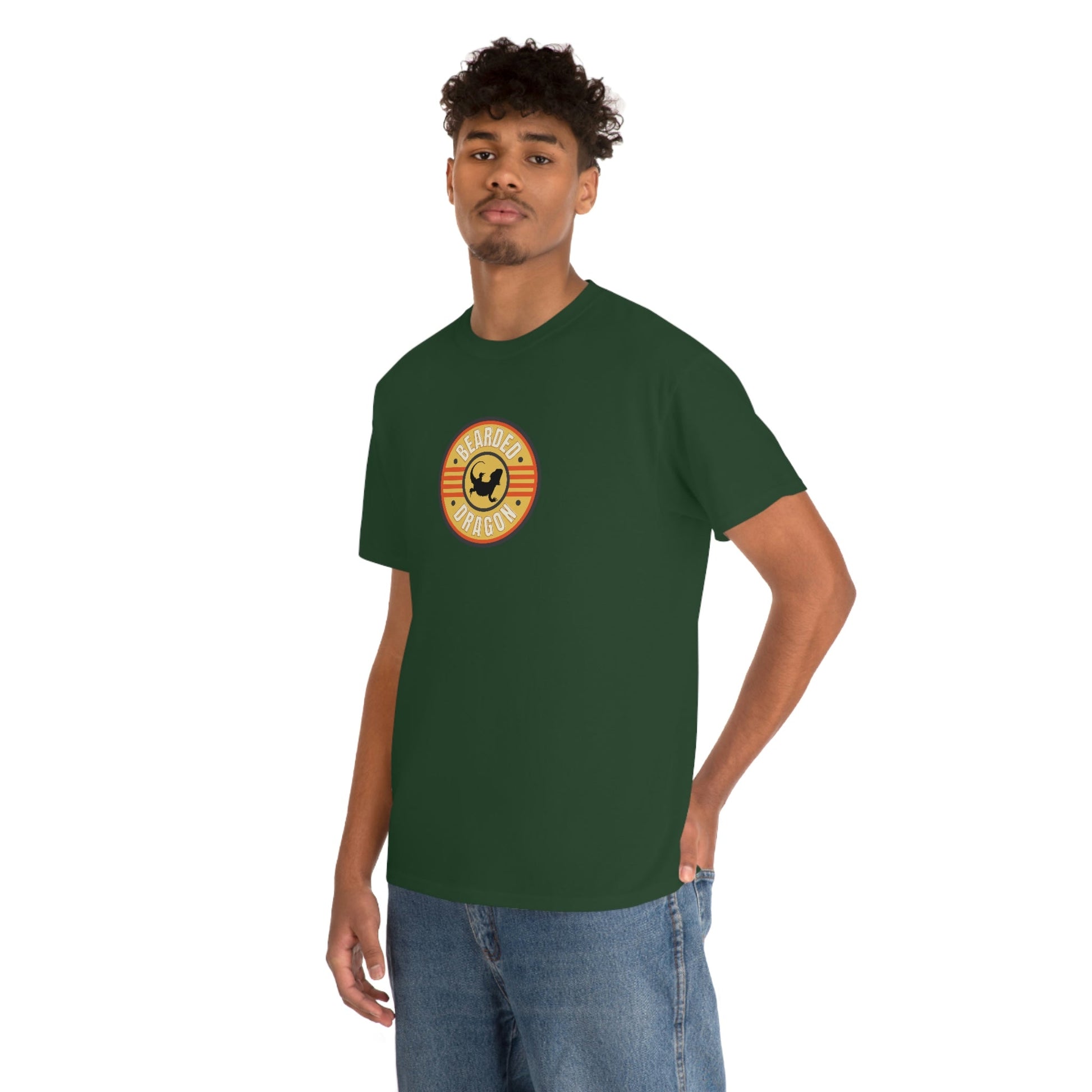 Bearded Dragon Patch Heavy Cotton T-Shirt