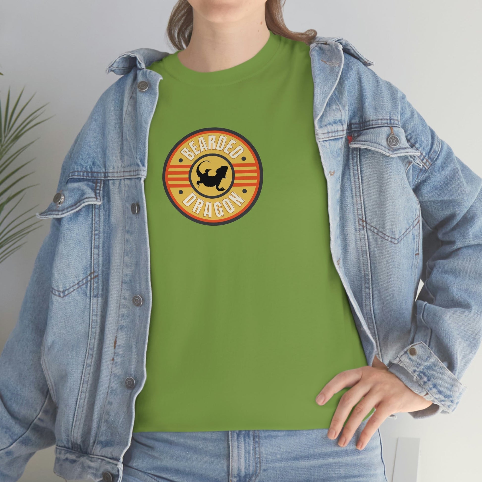 Bearded Dragon Patch Heavy Cotton T-Shirt