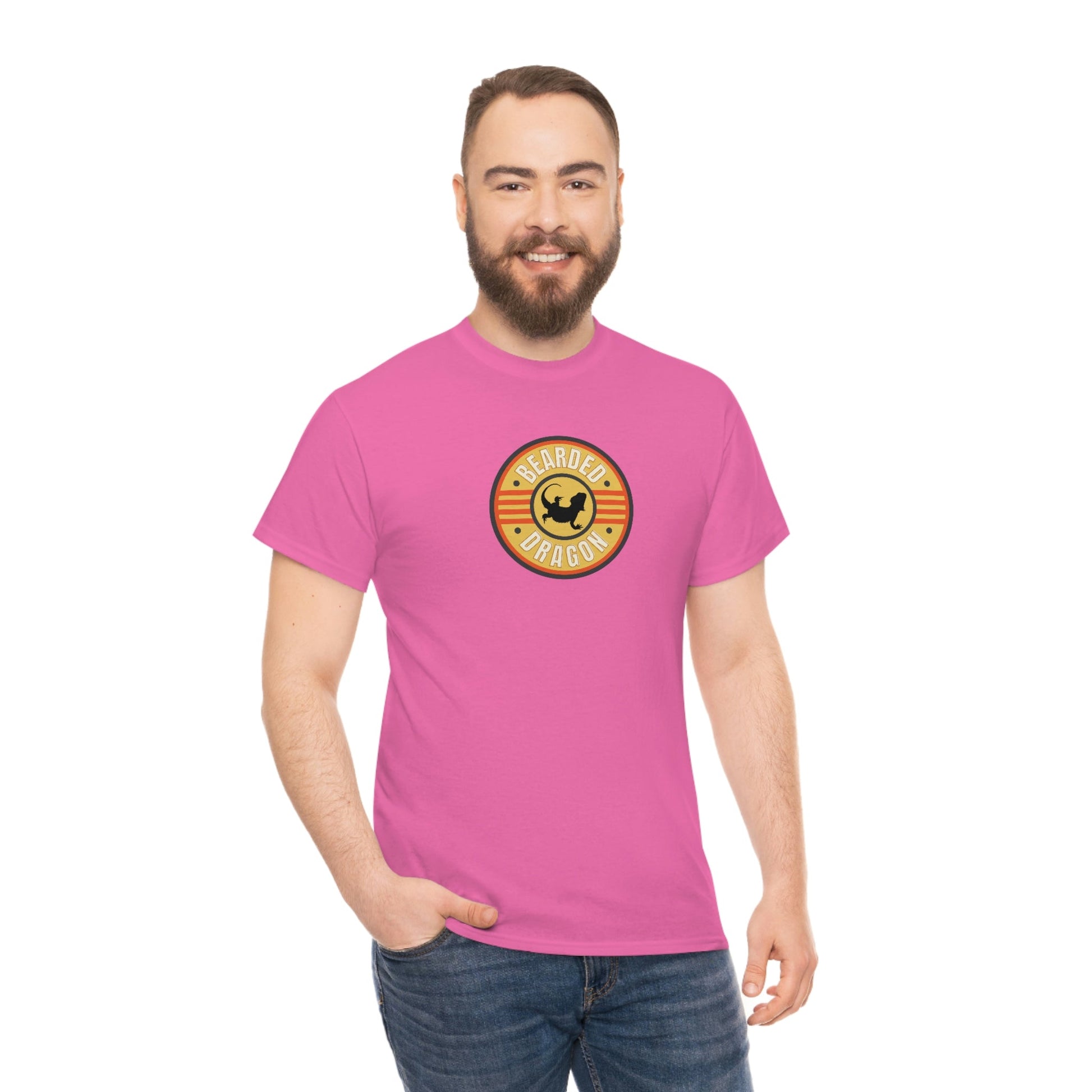 Bearded Dragon Patch Heavy Cotton T-Shirt