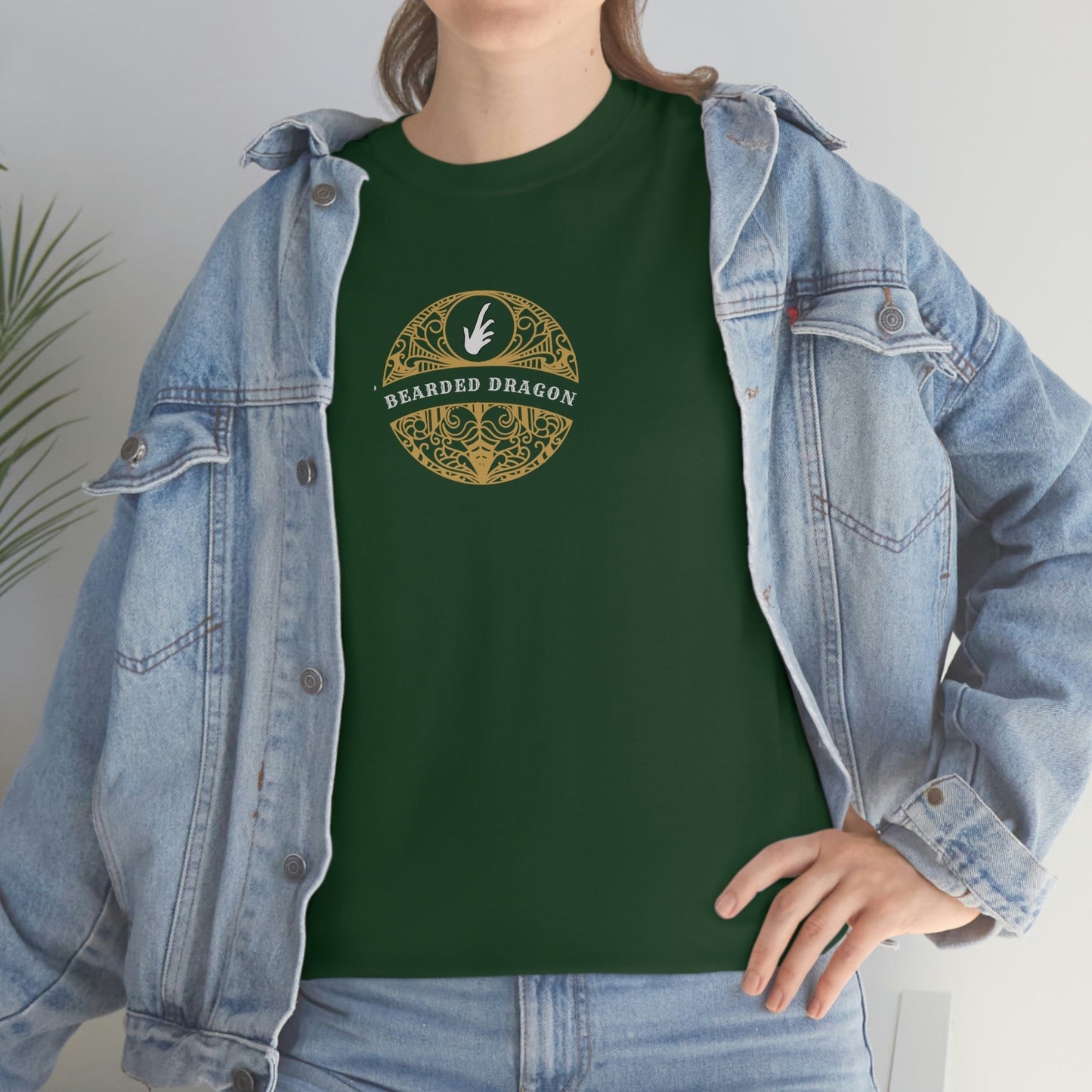 Bearded Dragon Tattoo Heavy Cotton T-Shirt
