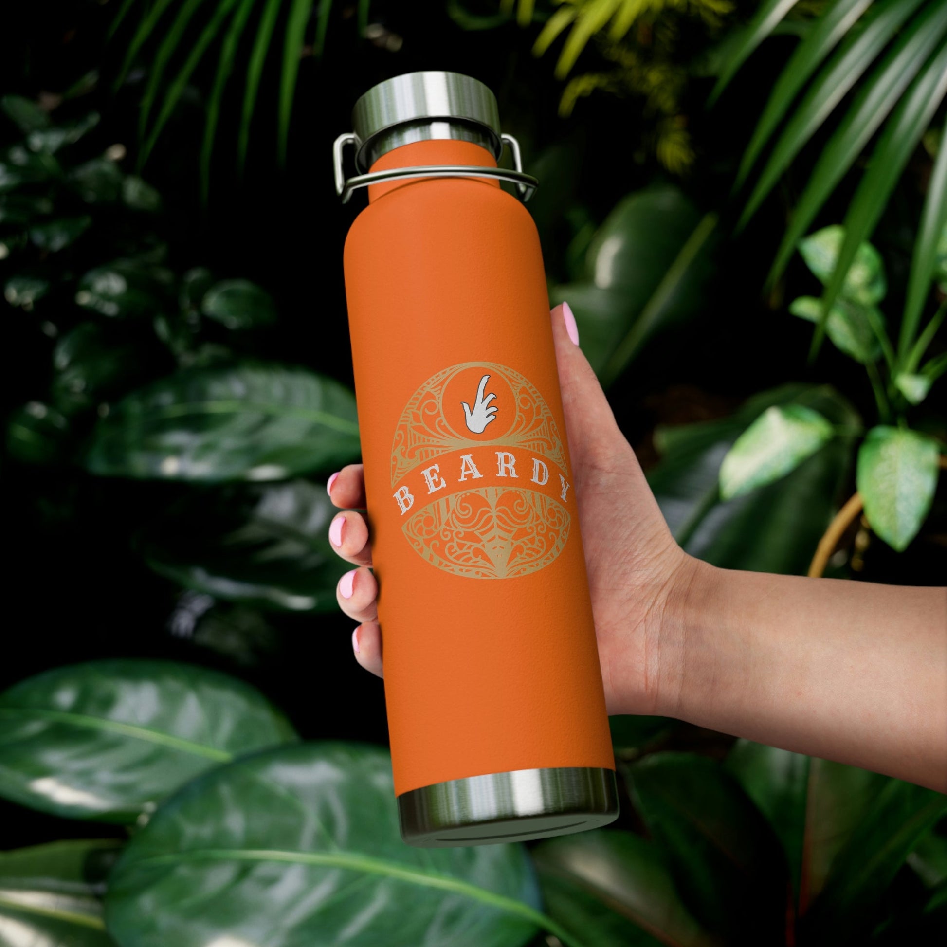 Beardy Tattoo (Bearded Dragon) | Copper Vacuum Insulated Bottle, 22oz
