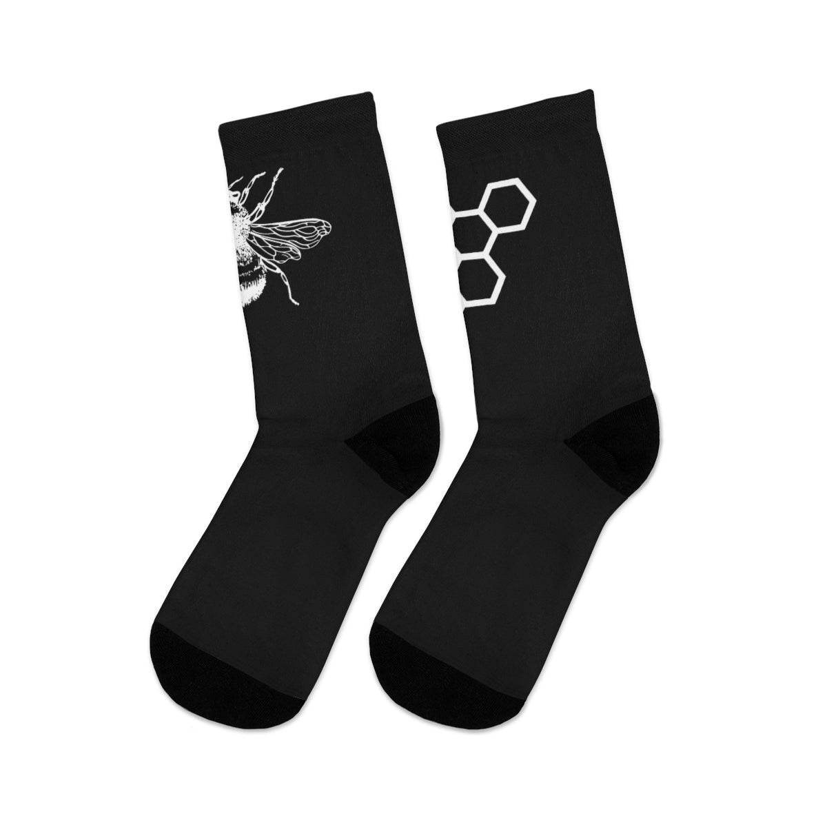 Bee and Honeycomb Tribe DTG Socks