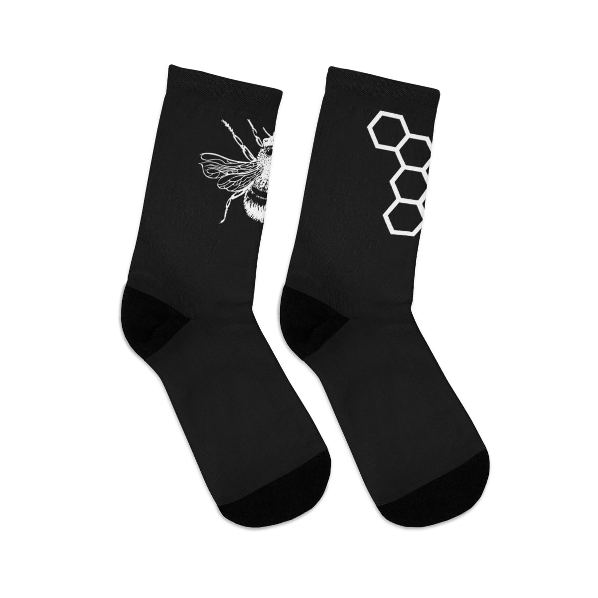 Bee and Honeycomb Tribe DTG Socks