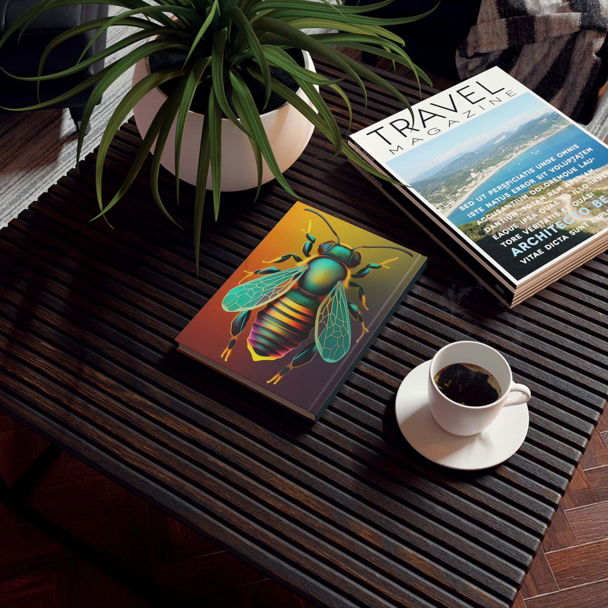 Bee Bright Bee Bold Hard Backed Journal