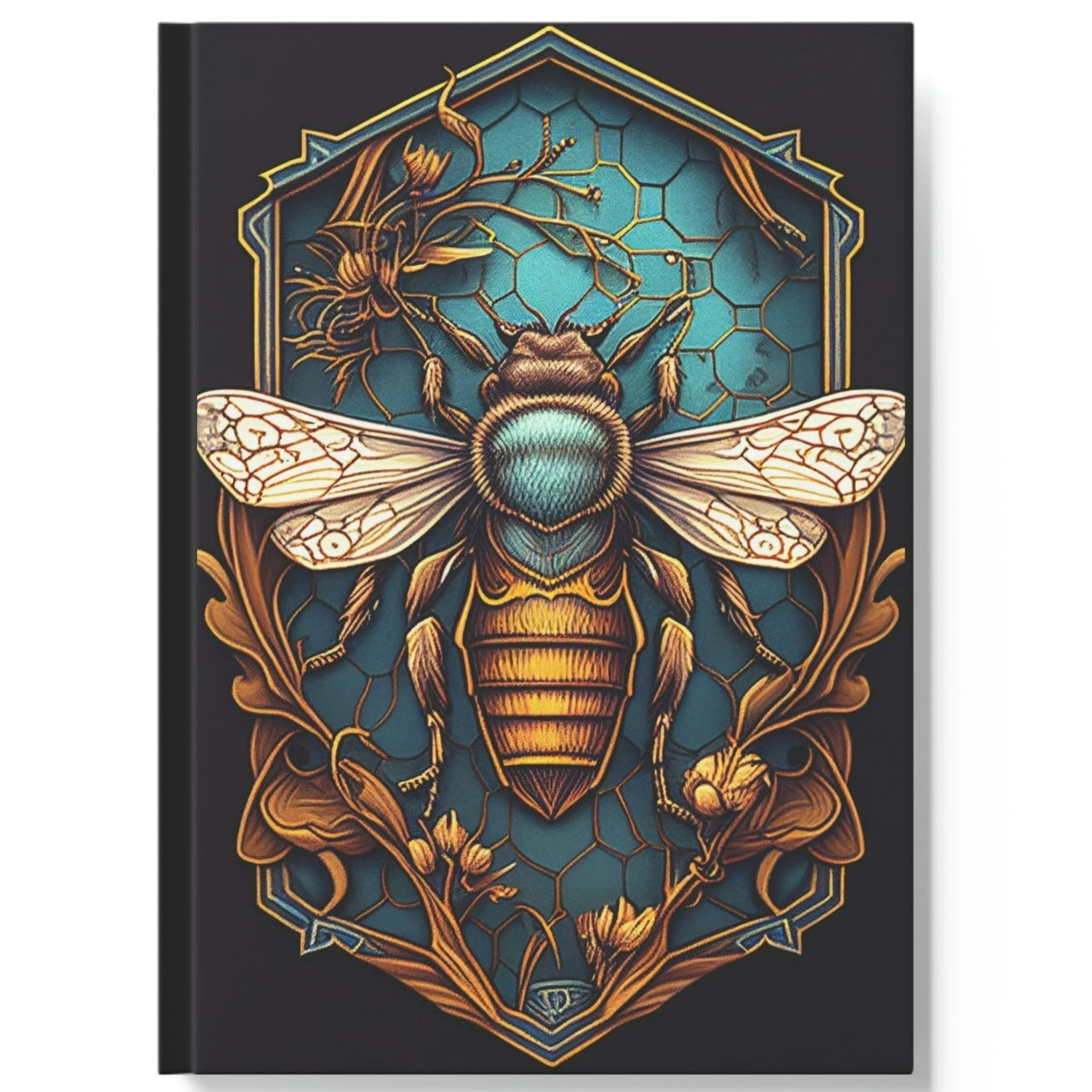 Bee Window Hard Backed Journal
