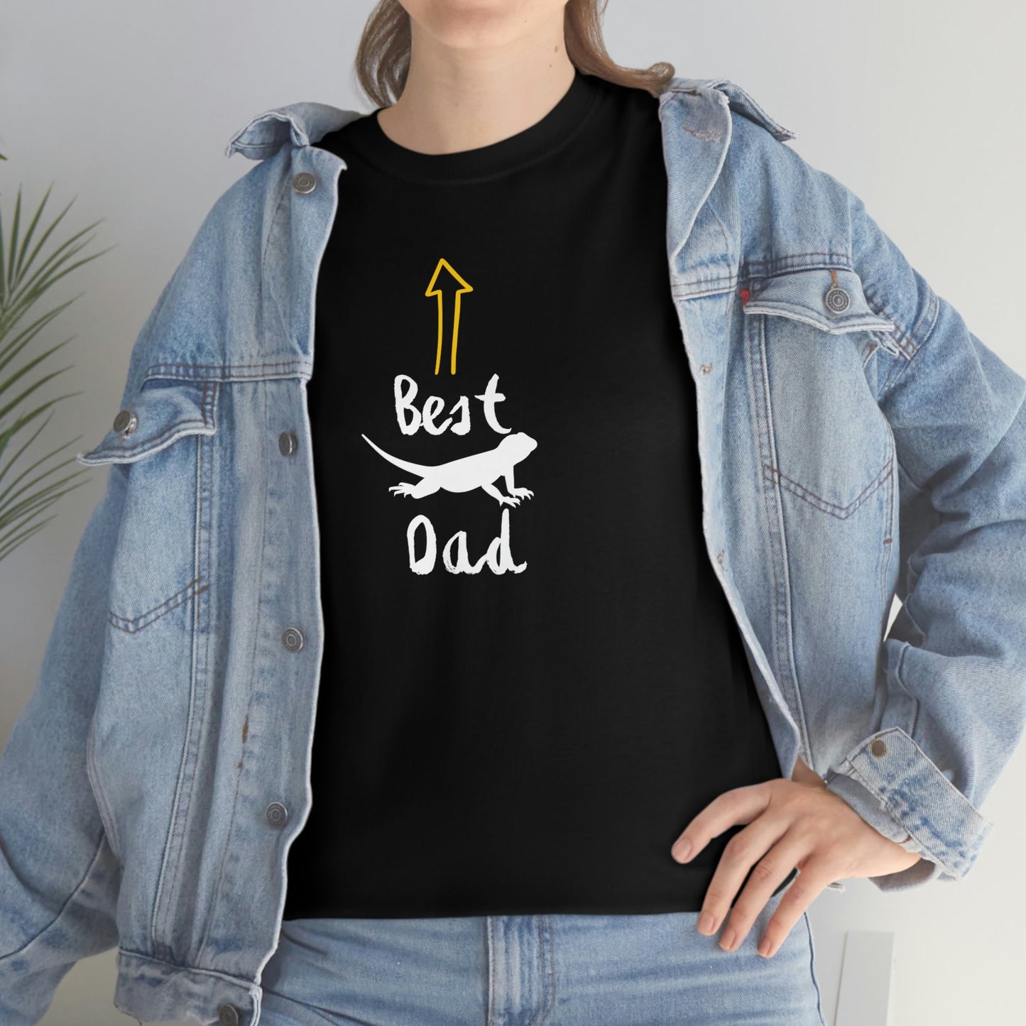 Best Bearded Dragon Dad Heavy Cotton T-Shirt