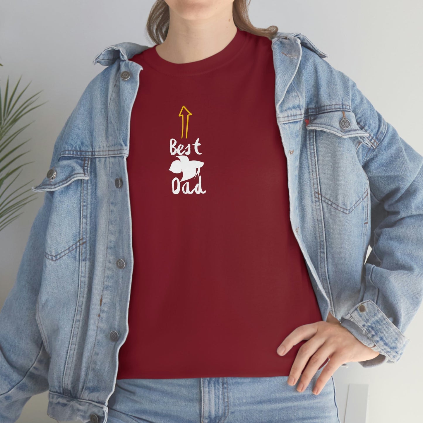 Best Betta Dad Heavy Cotton T-Shirt
