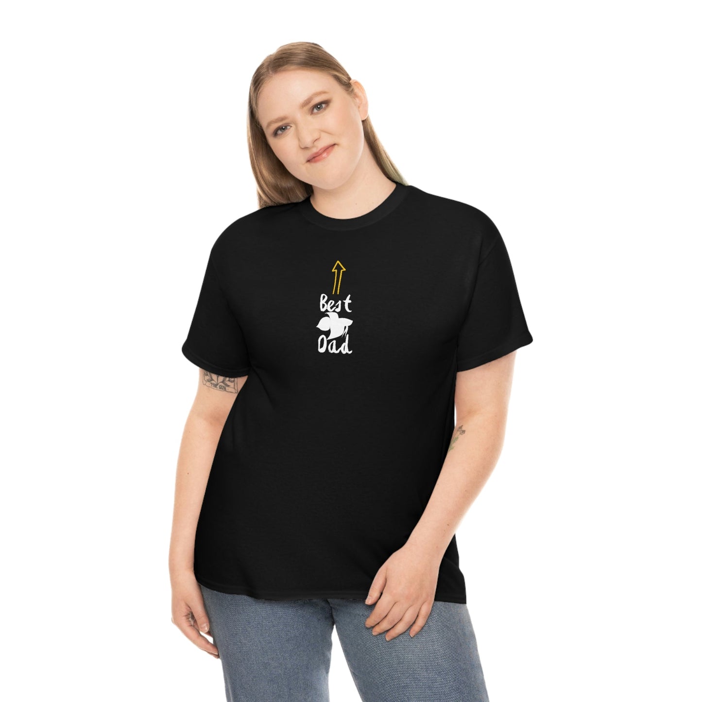 Best Betta Dad Heavy Cotton T-Shirt