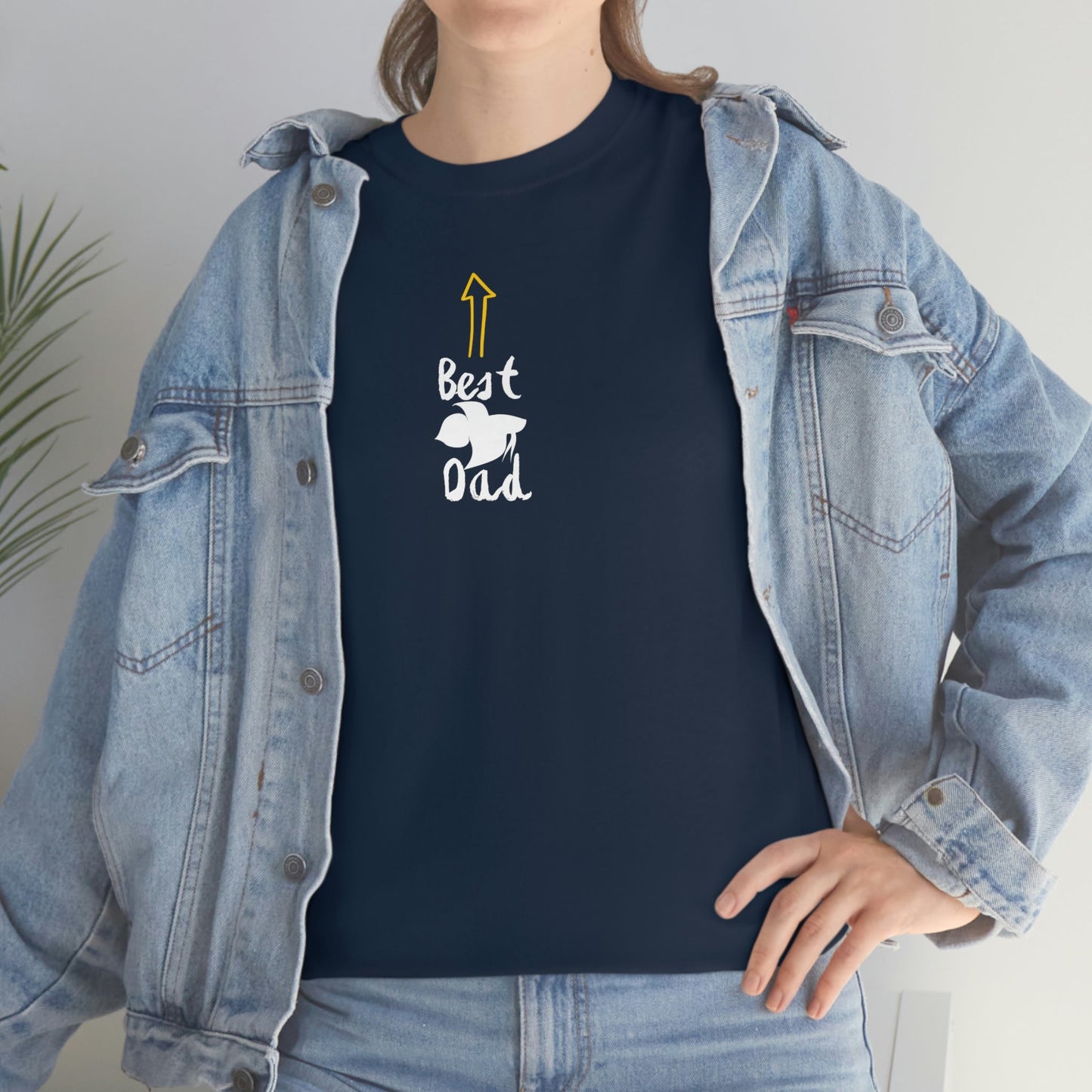 Best Betta Dad Heavy Cotton T-Shirt