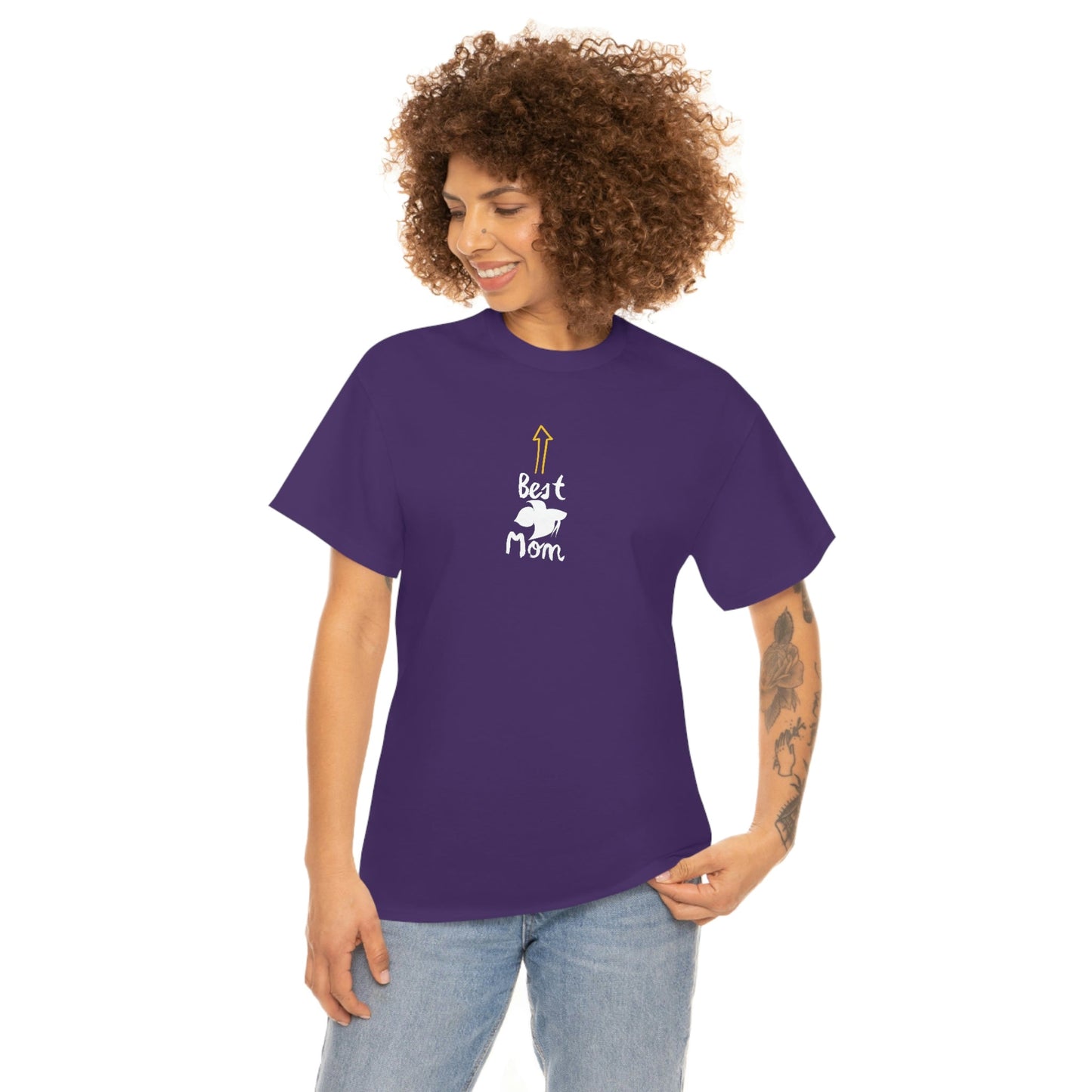Best Betta Mom Heavy Cotton T-Shirt