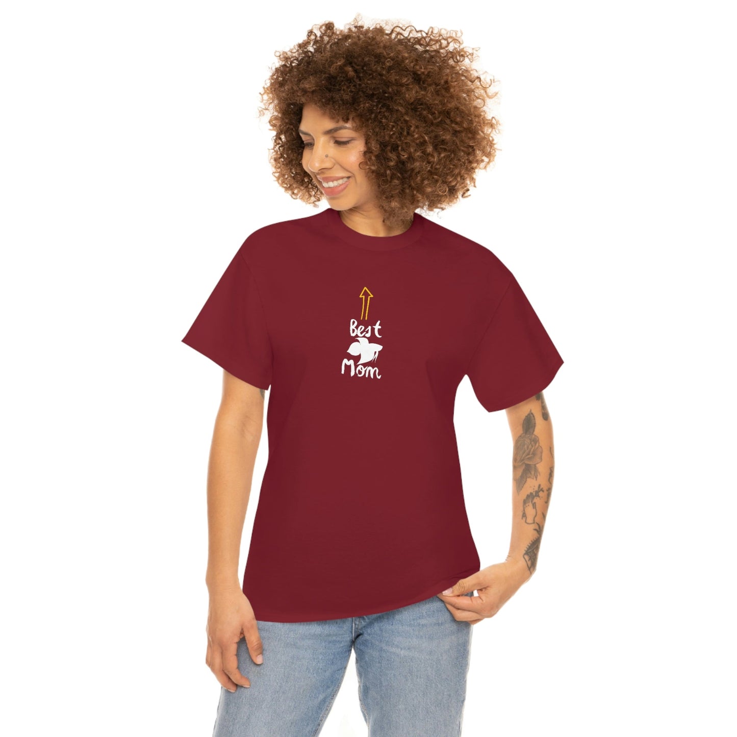 Best Betta Mom Heavy Cotton T-Shirt