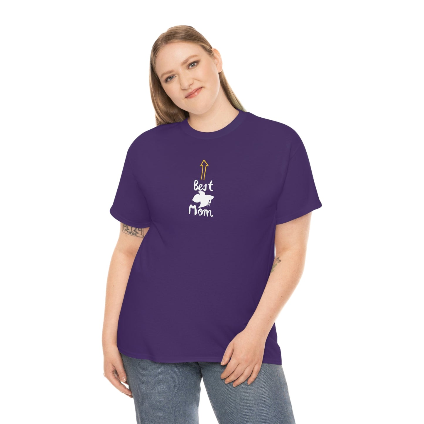 Best Betta Mom Heavy Cotton T-Shirt