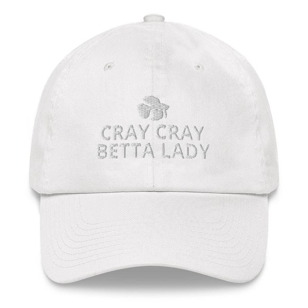 Betta Hat | Cray Cray Betta Lady | Perfect gift for the Betta Fish lover! | Multiple Hat Colors Available