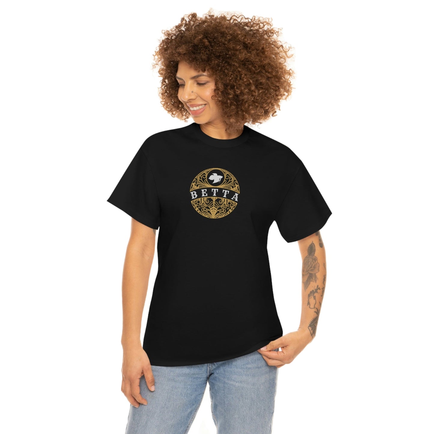 Betta Tattoo Heavy Cotton T-Shirt