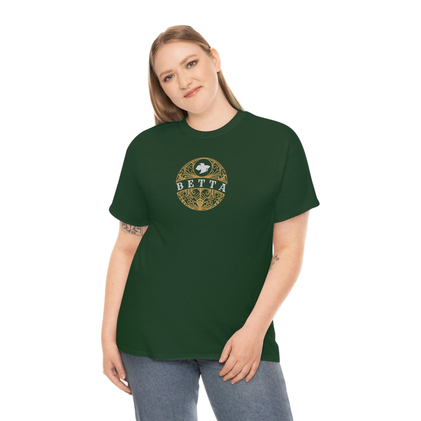Betta Tattoo Heavy Cotton T-Shirt