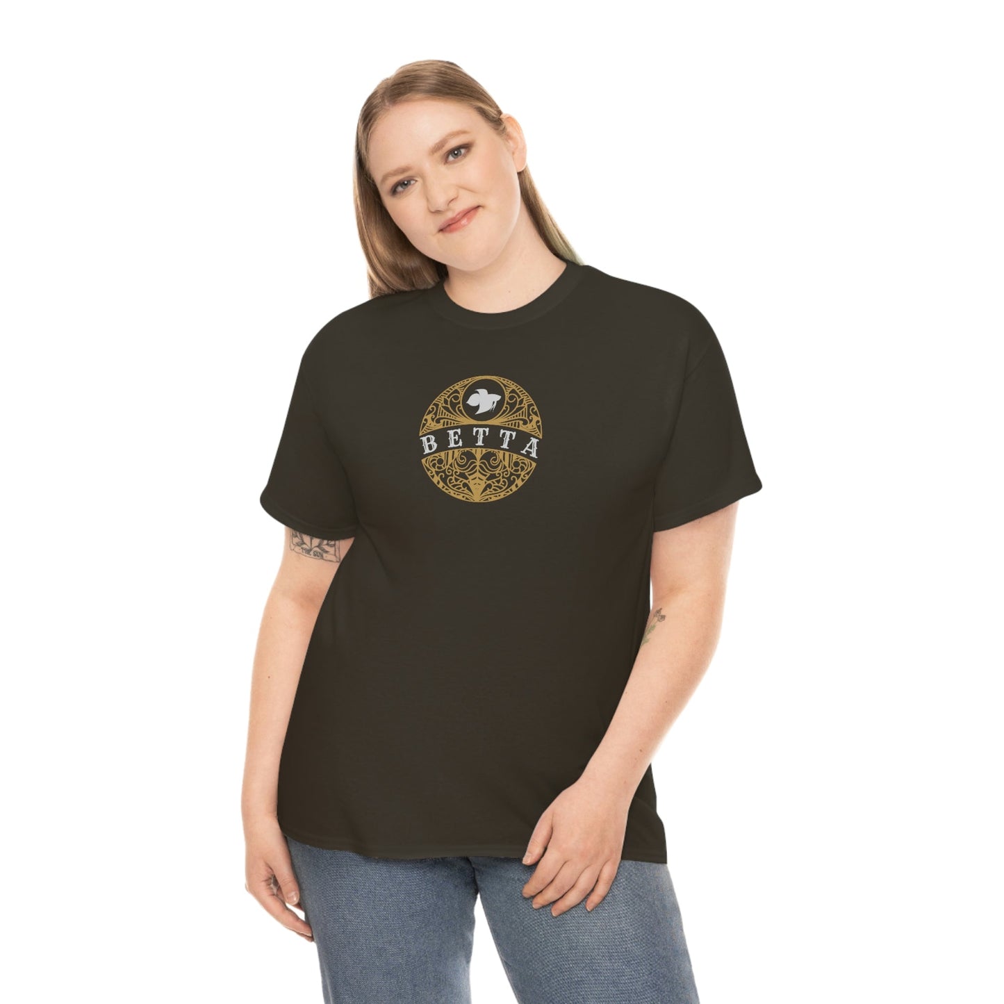 Betta Tattoo Heavy Cotton T-Shirt