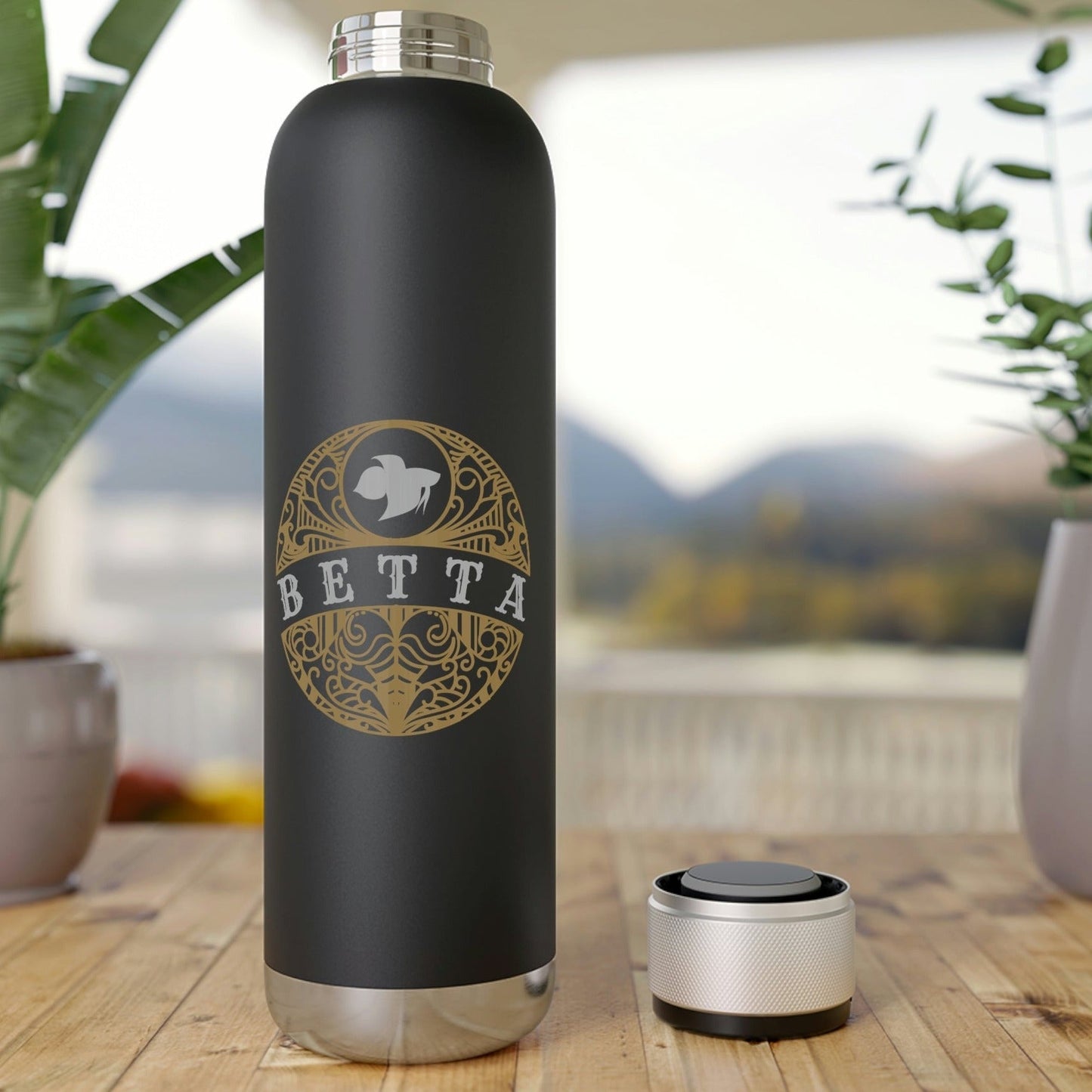 Betta Tattoo | Soundwave Copper Vacuum Audio Bottle 22oz